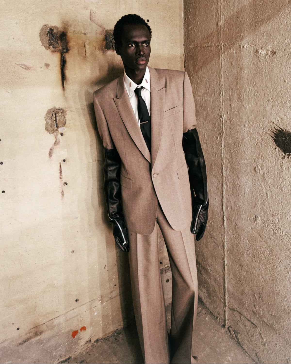 WOOL GABARDINE SINGLE-BREASTED JACKET