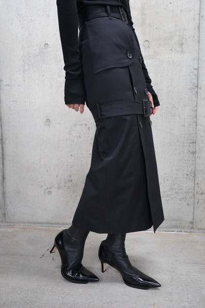 Twil Trench Skirt