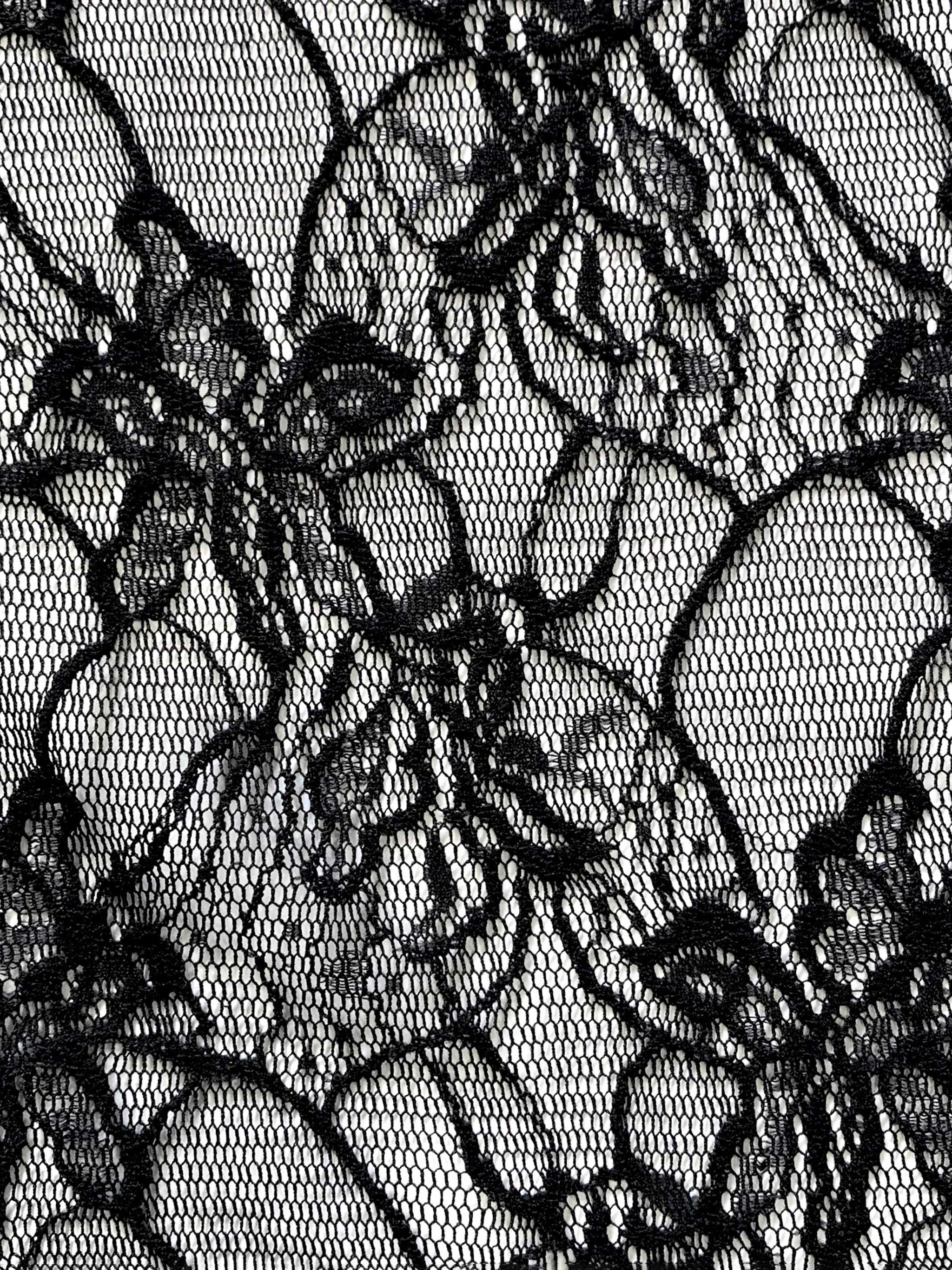FLOWER LACE BALLOON SLEEVE BLOUSE