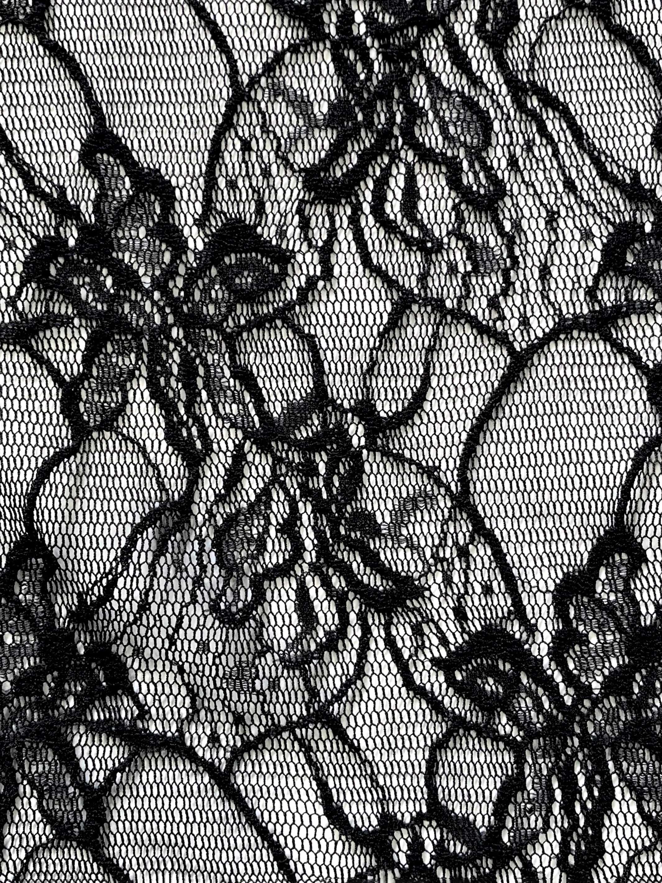 FLOWER LACE BALLOON SLEEVE BLOUSE