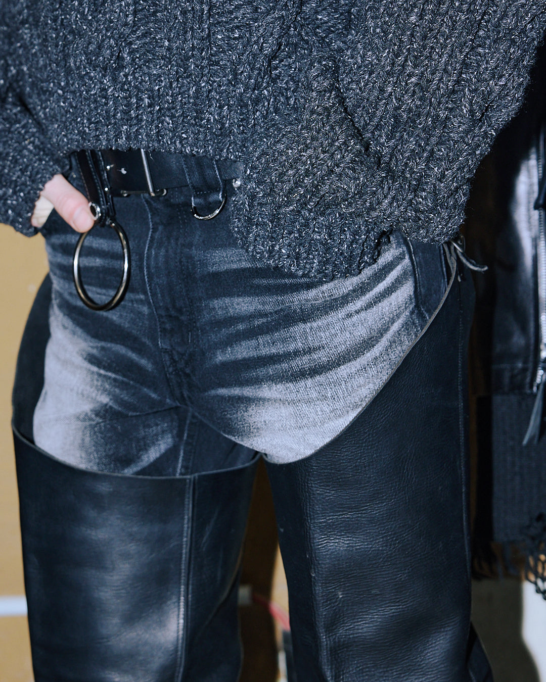METAL TOE  KNEE HI BOOTS