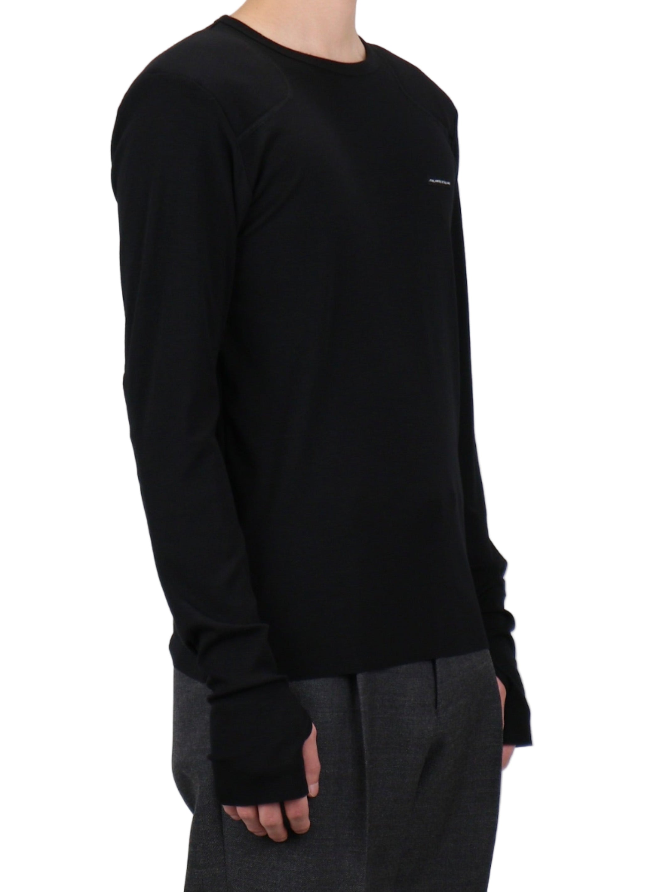 WOOL RIB CREW NECK COMMAND TOP