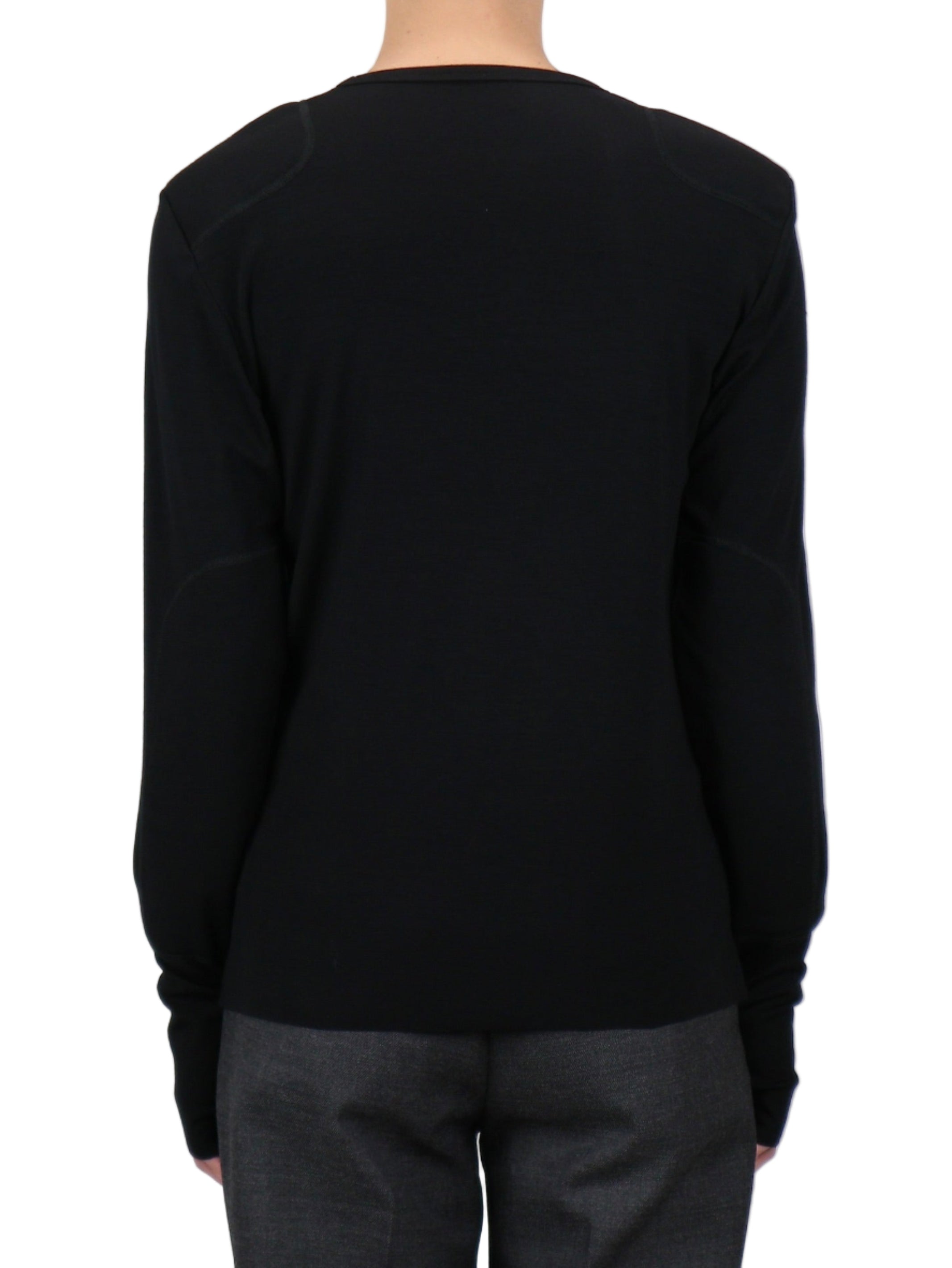 WOOL RIB CREW NECK COMMAND TOP