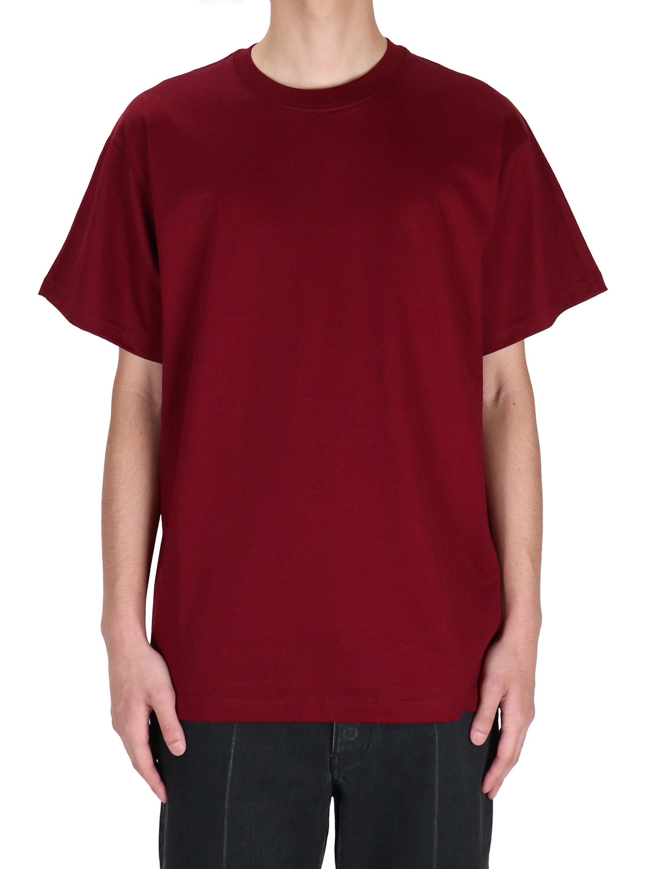 COTTON JERSEY SWITCHED T-SHIRT