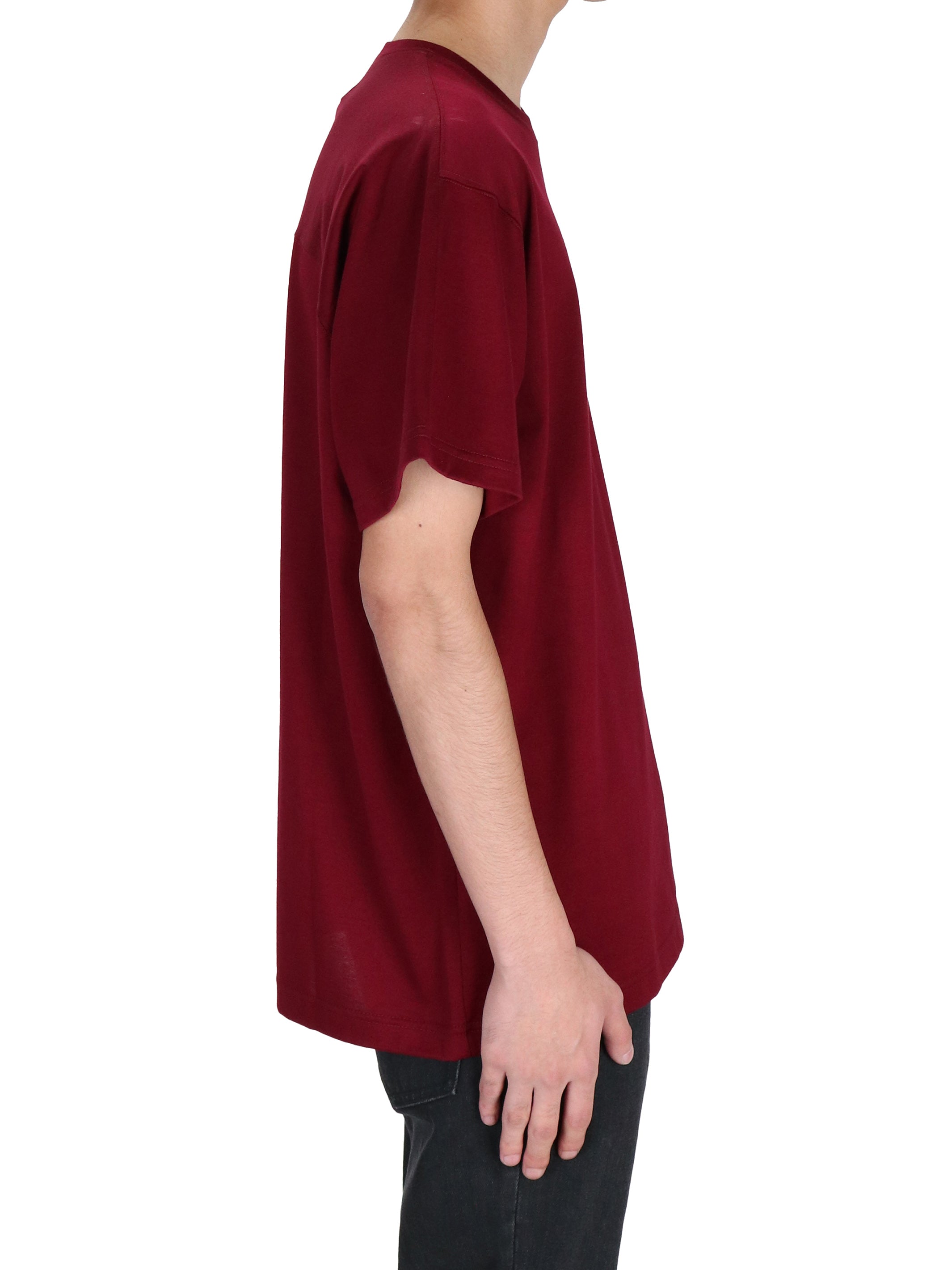 COTTON JERSEY SWITCHED T-SHIRT
