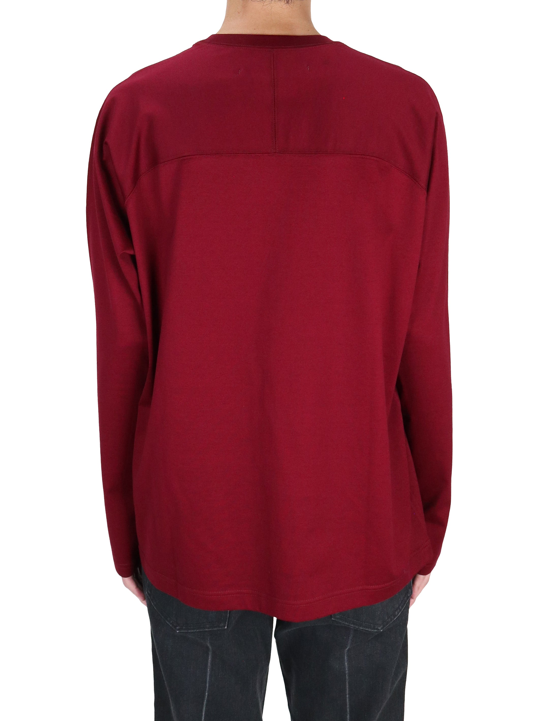 COTTON JERSEY SWITCHED TOP