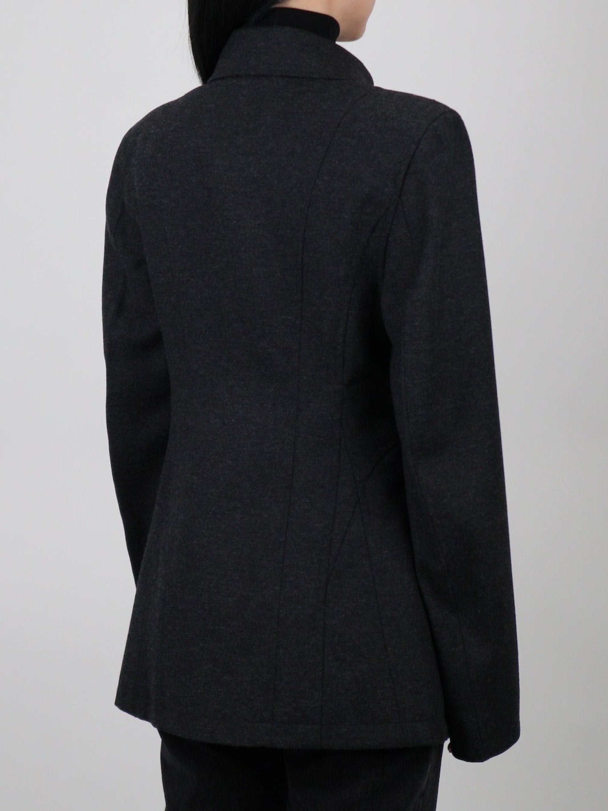 WOOL BARATHEA HOOK JACKET