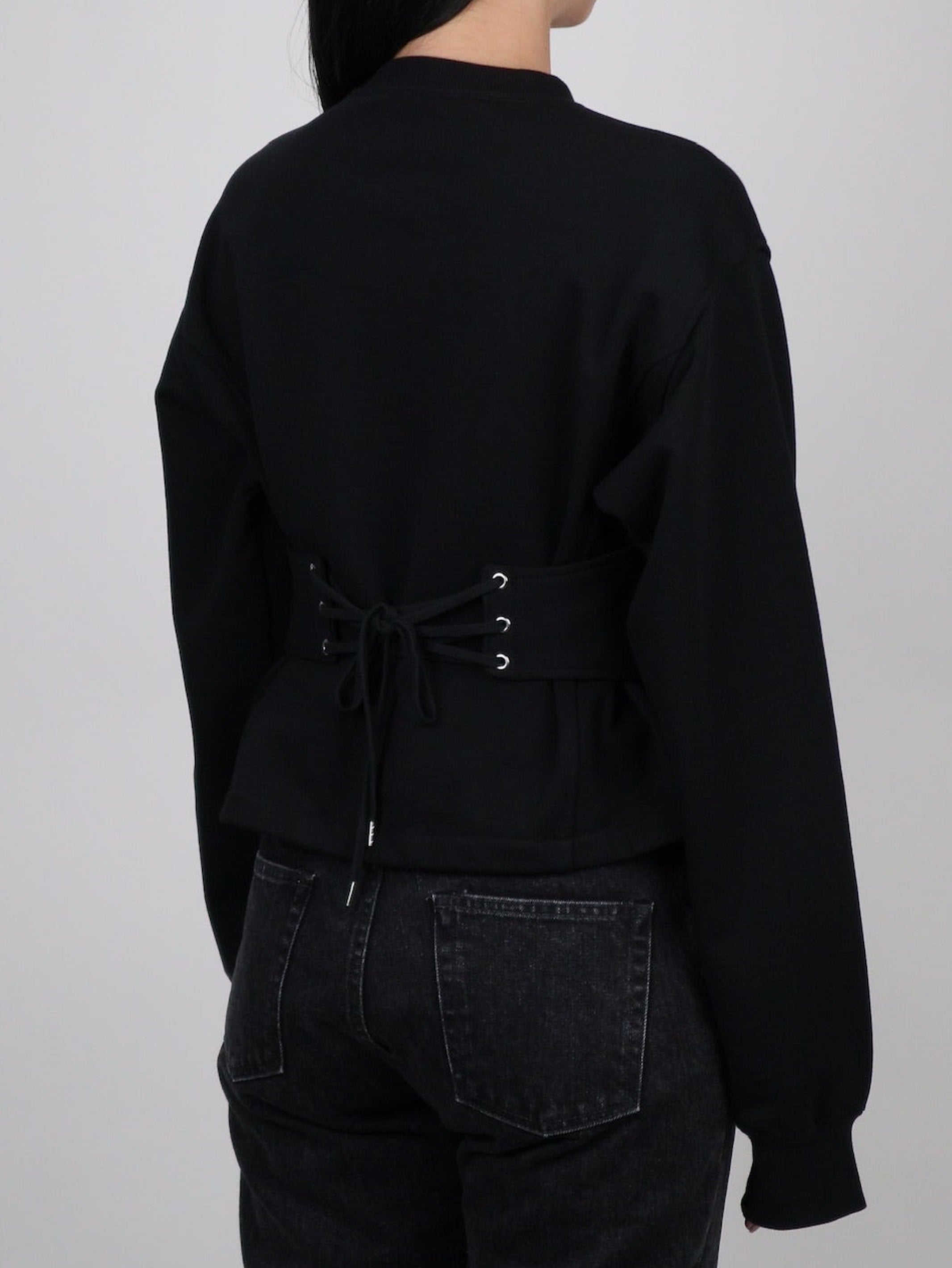 SWEAT CORSET PULLOVER