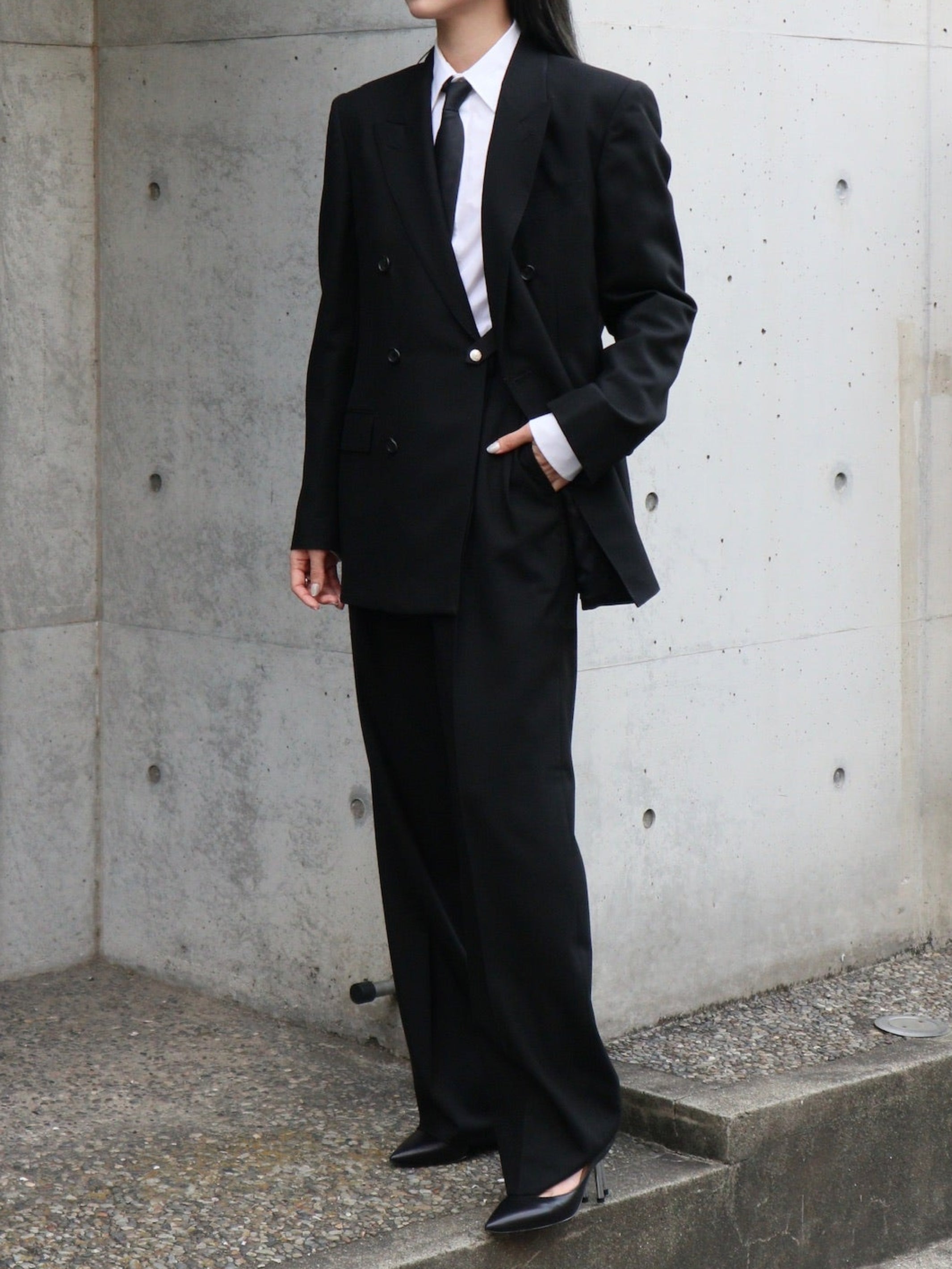 Wool Double Breasted Jacket