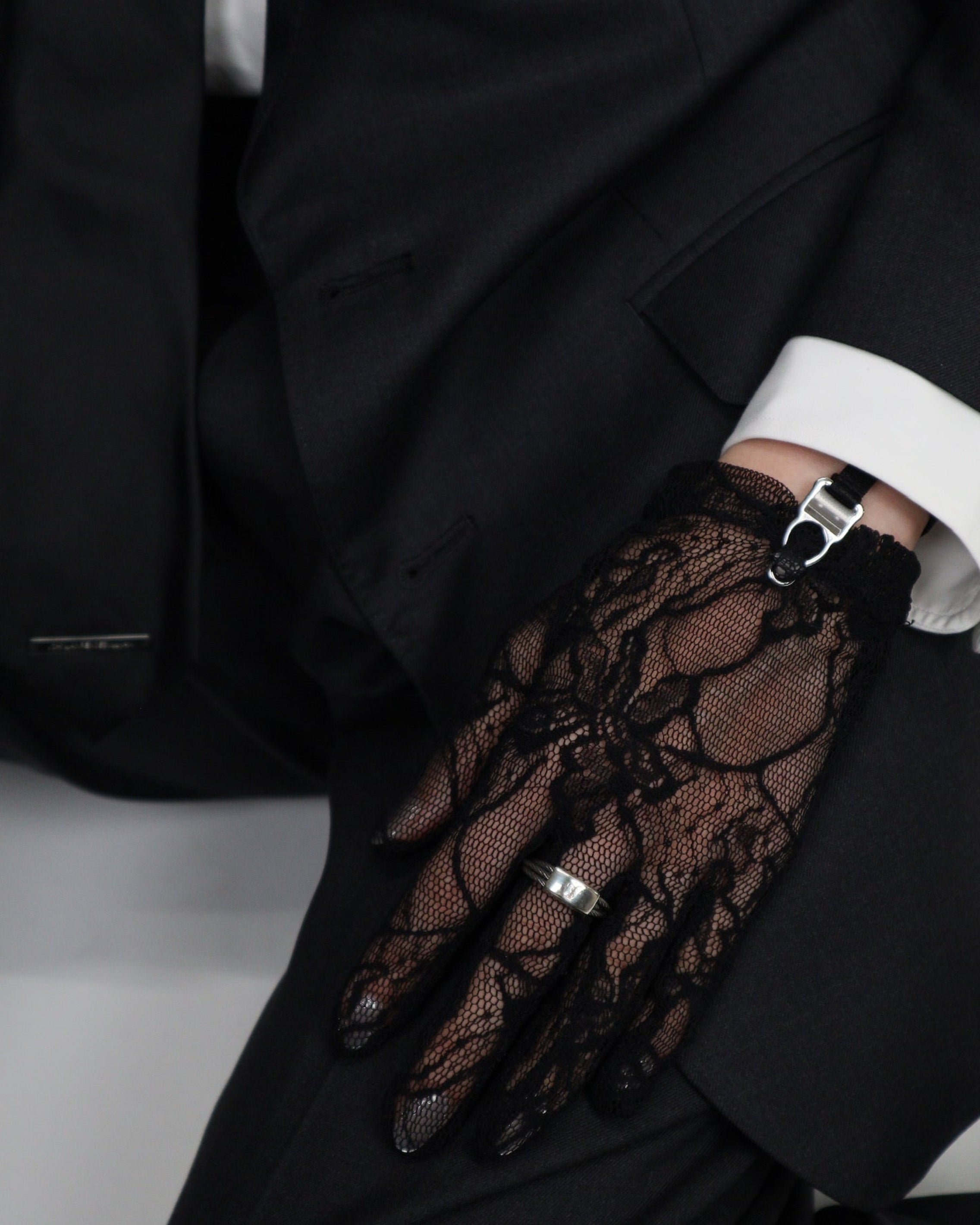 FLOWER LACE SHORT GLOVES