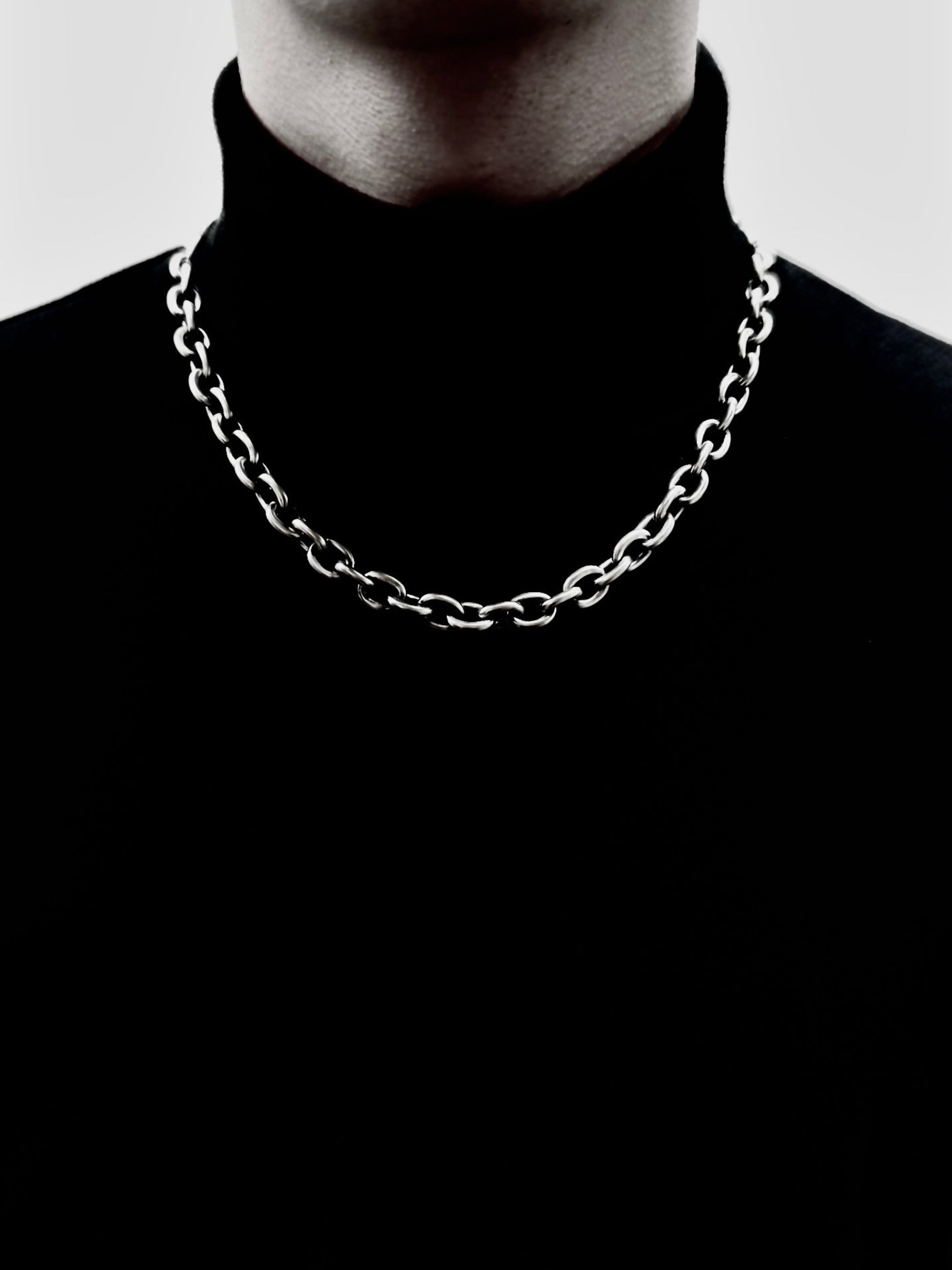 Silver Chain Short Necklace