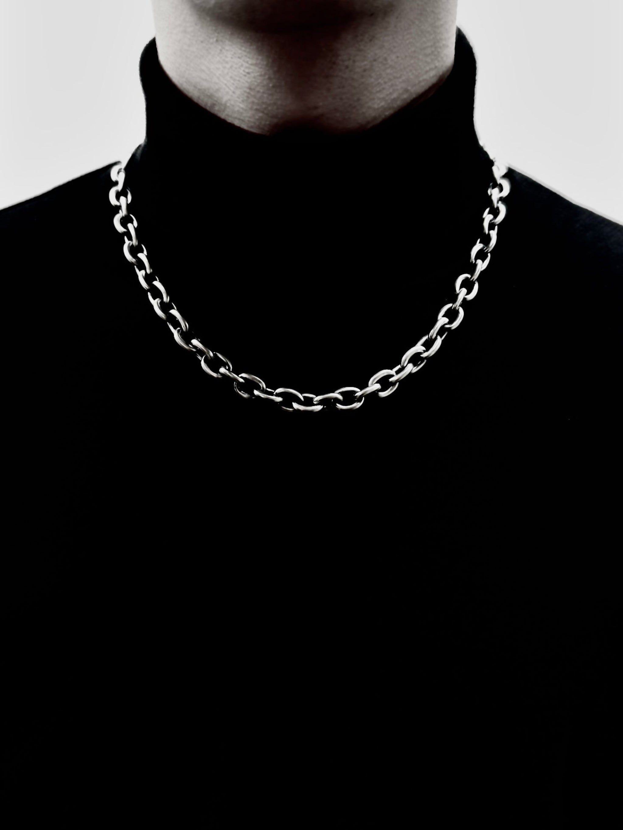 Silver Chain Short Necklace