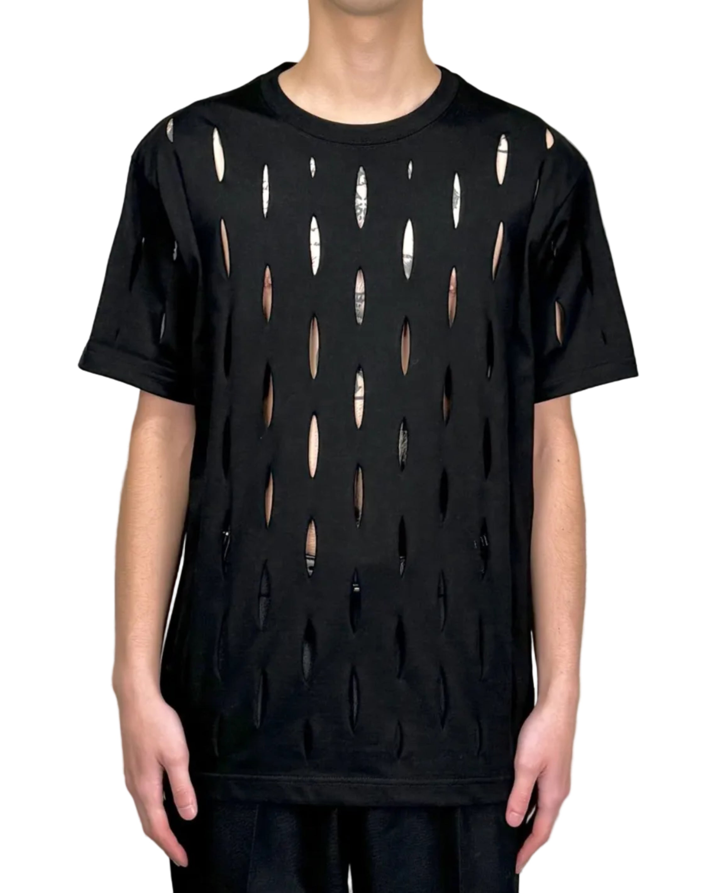 SLASHED JERSEY TEE