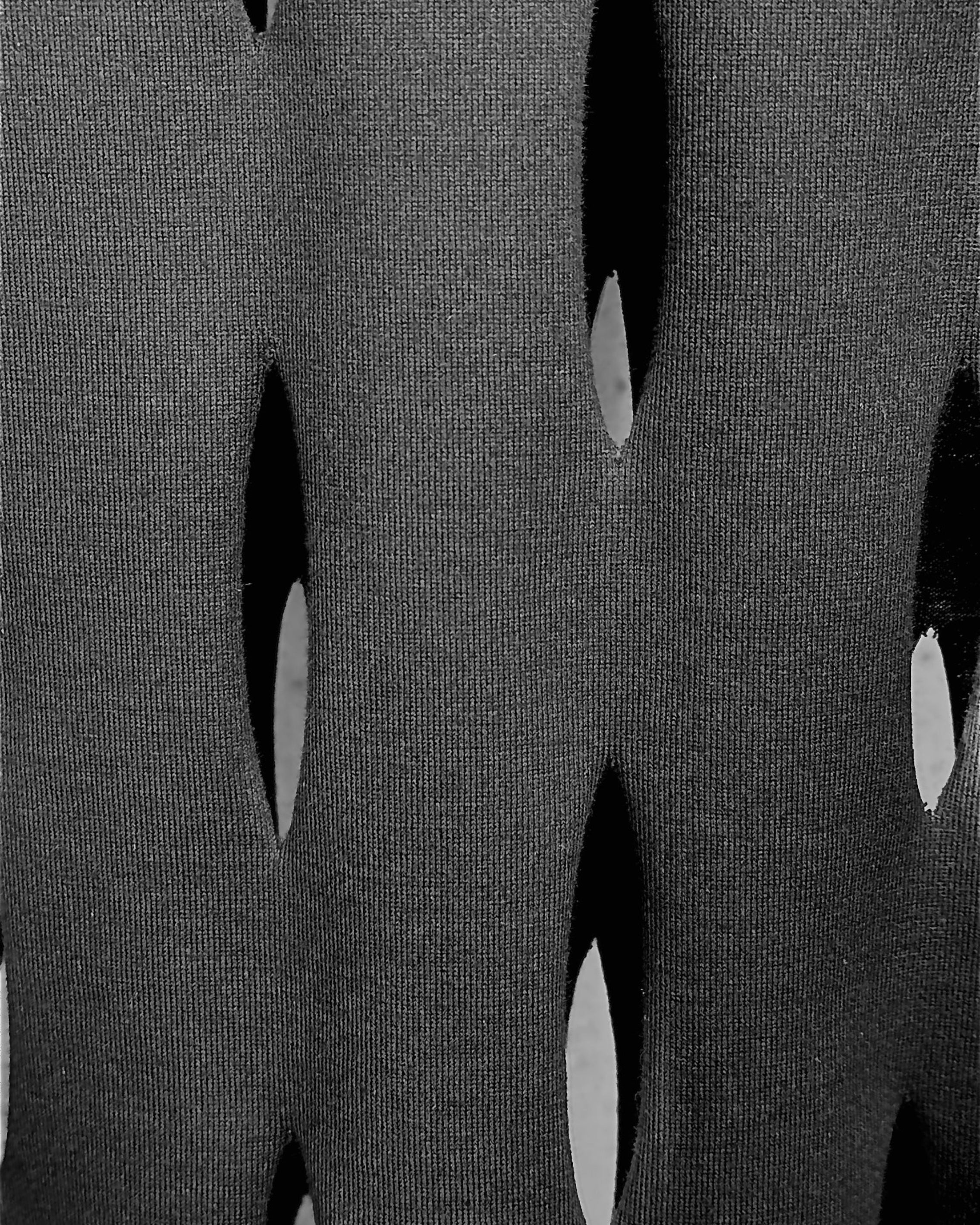 SLASHED JERSEY SLEEVELESS TOP