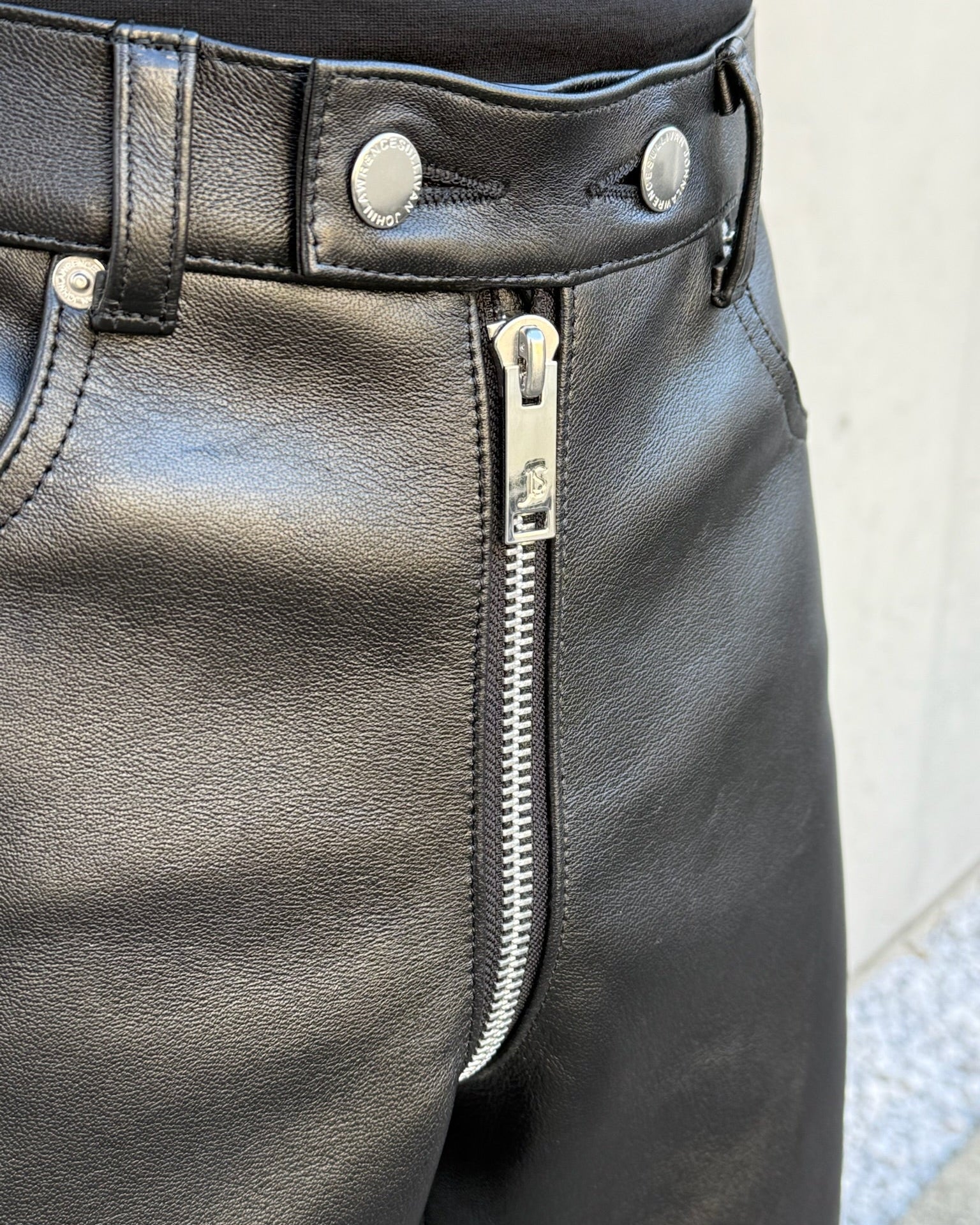 パンツ JOHN LAWRENCE SULLIVAN leather pants MENS PANTS