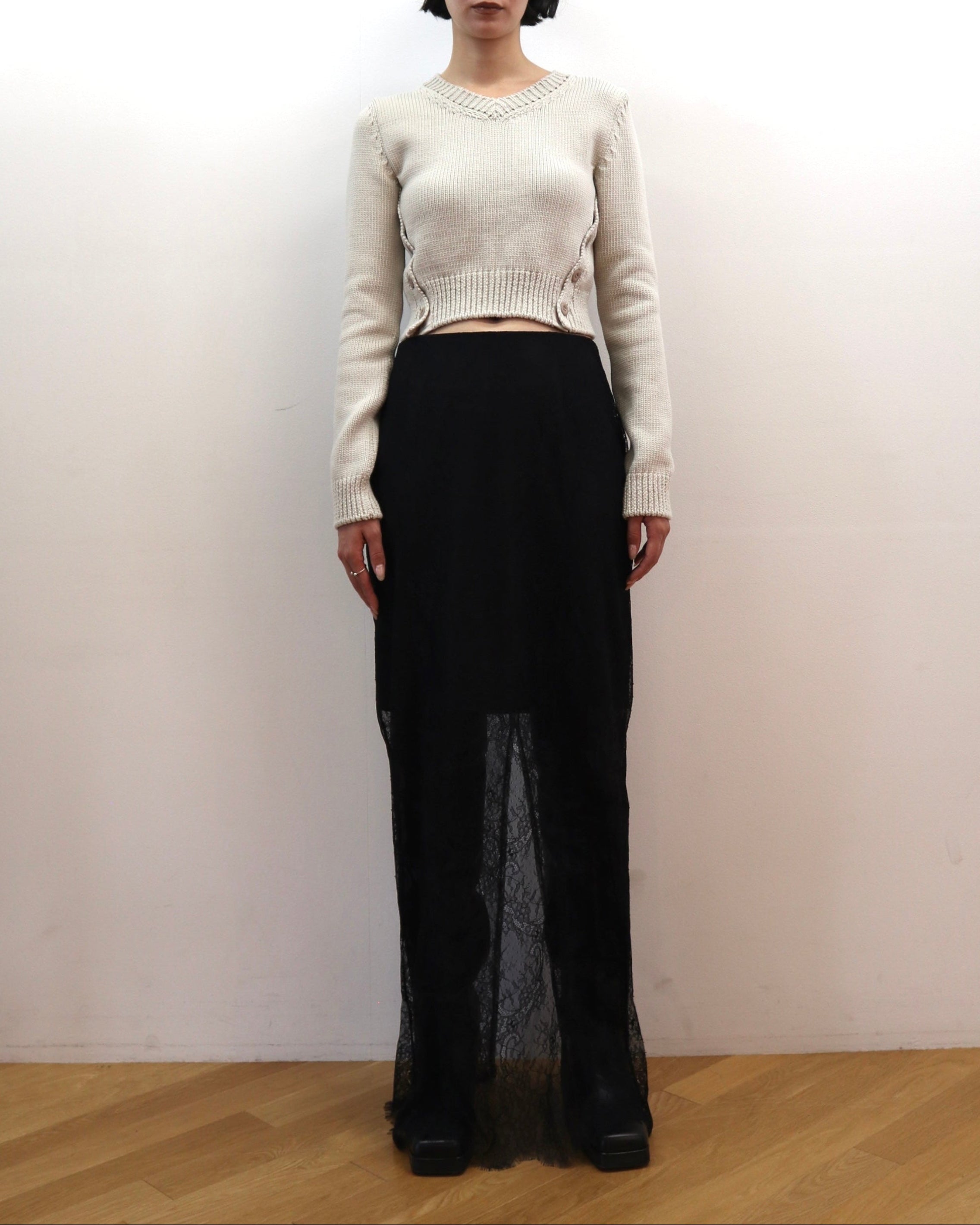 LACE LAYERED SKIRT