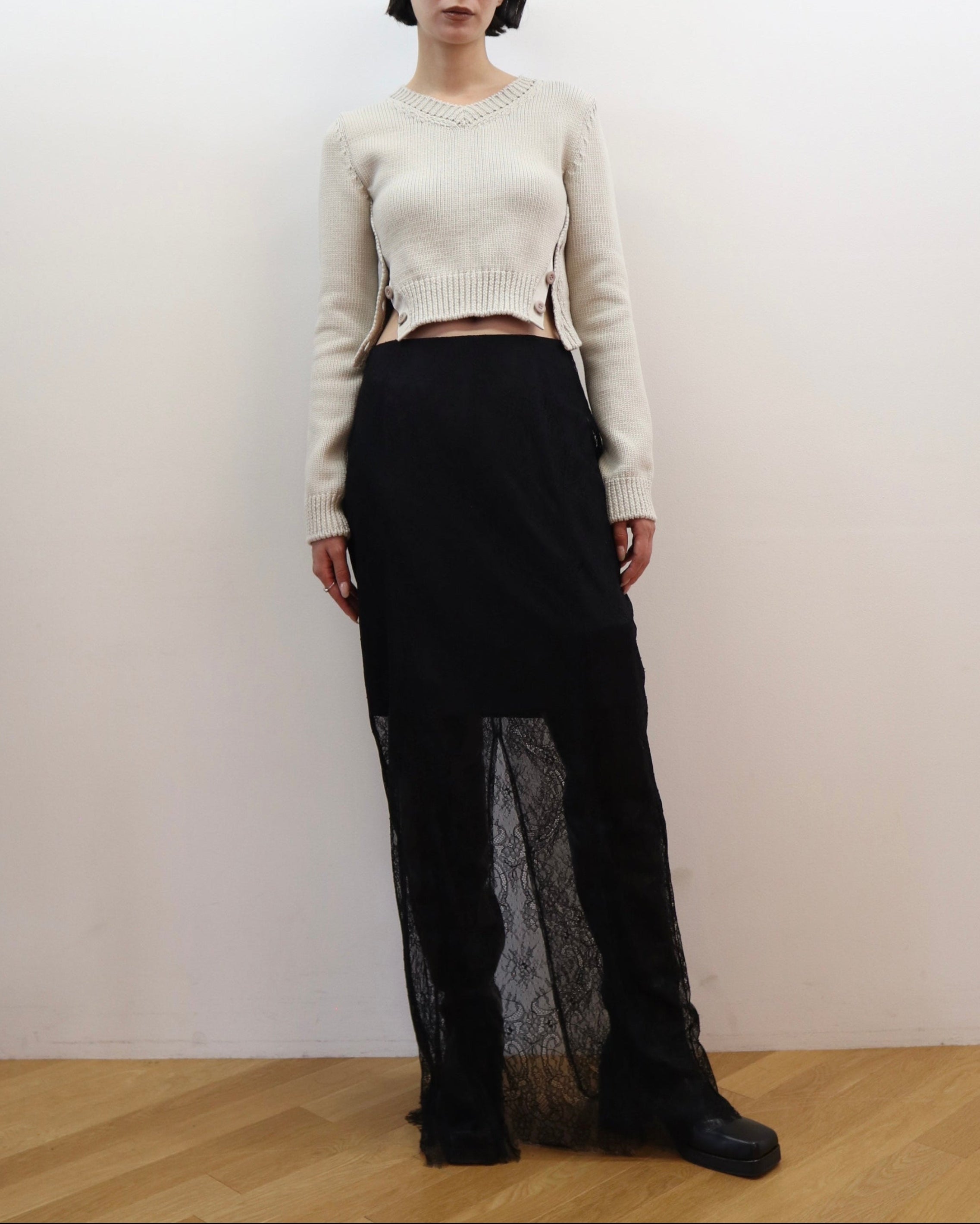LACE LAYERED SKIRT