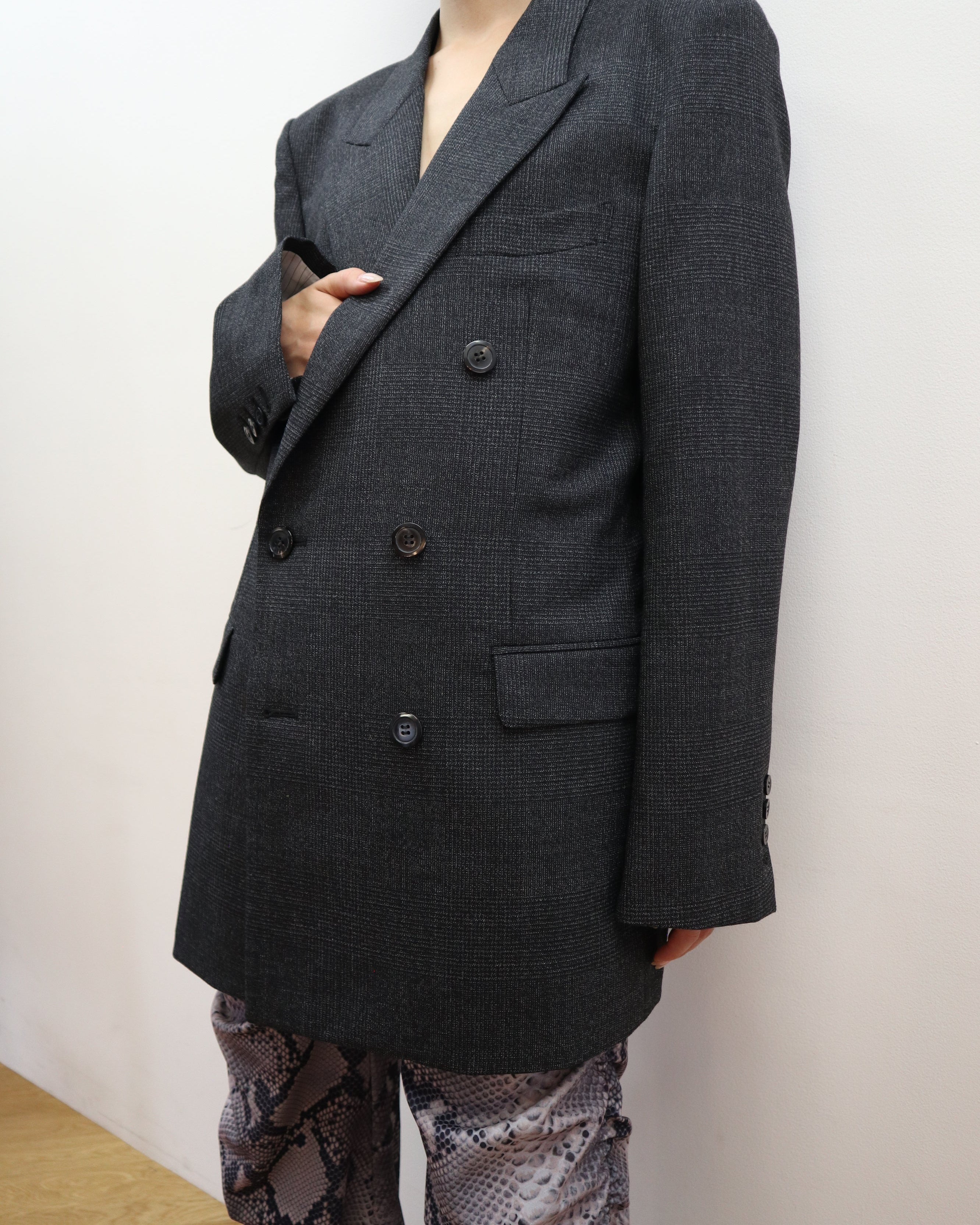 専用JOHN LAWRENCE SULLVAN パイソンセットアップ PYTHON PRINT GATHERED PANTS