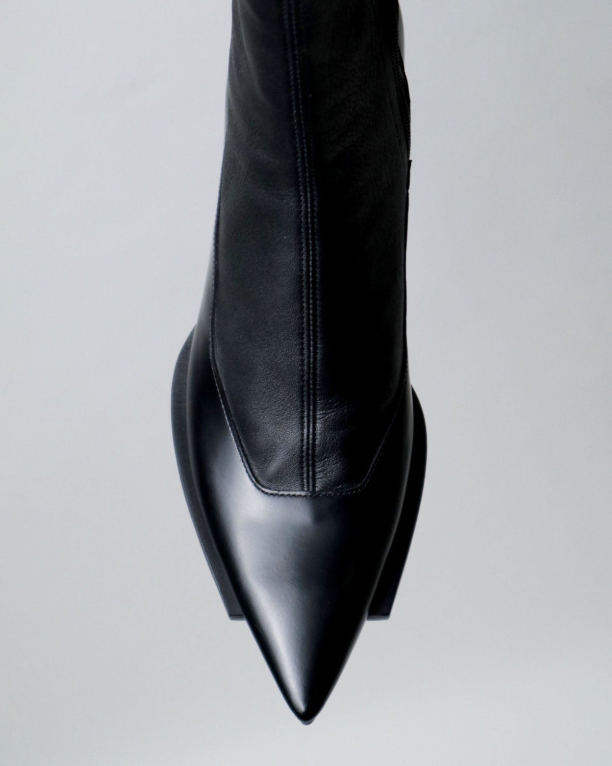 Womens Cut Off Sole Boots | Black