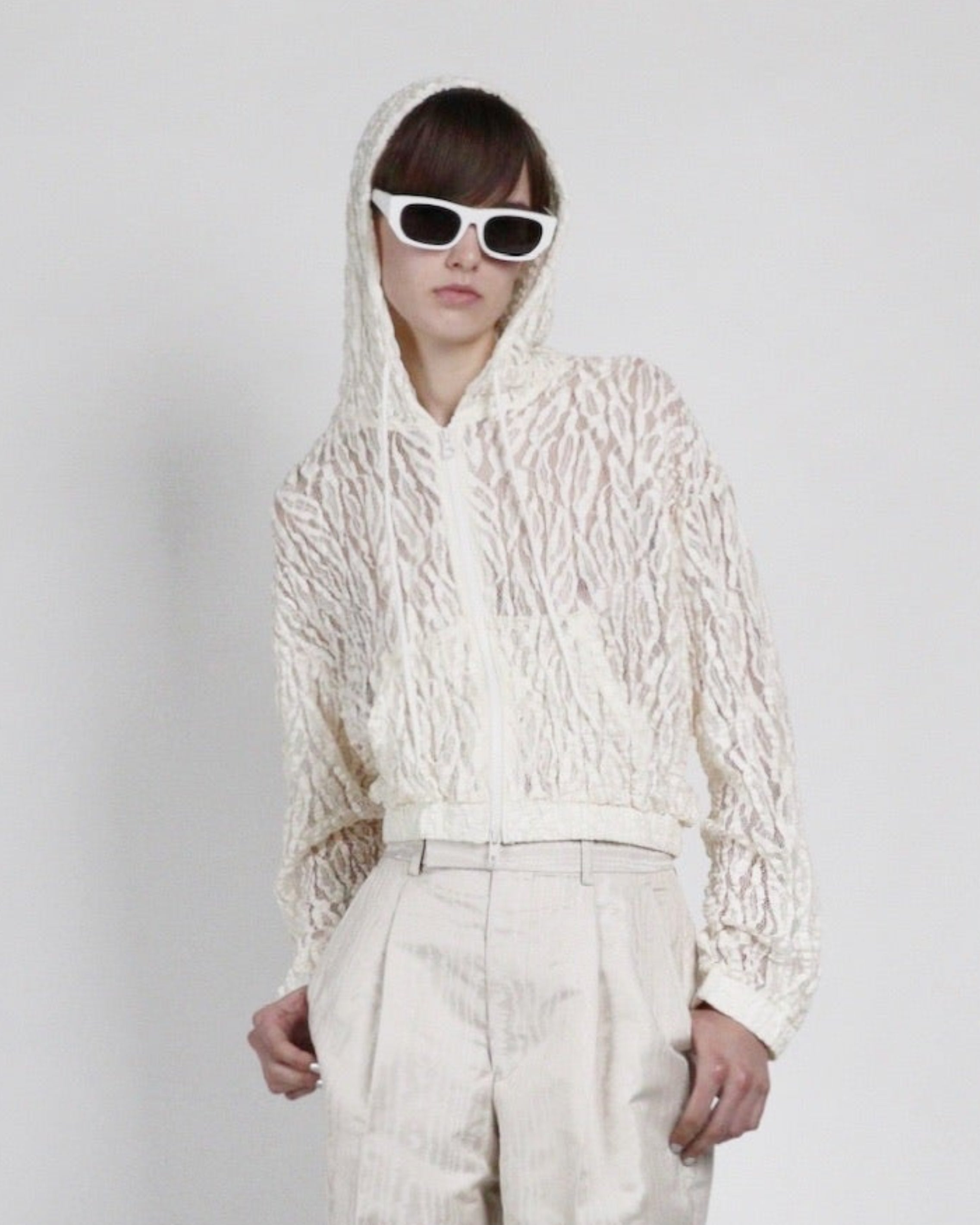 GLASSES "Lunetta BADA" No.23 SUN | GLOSS WHITE