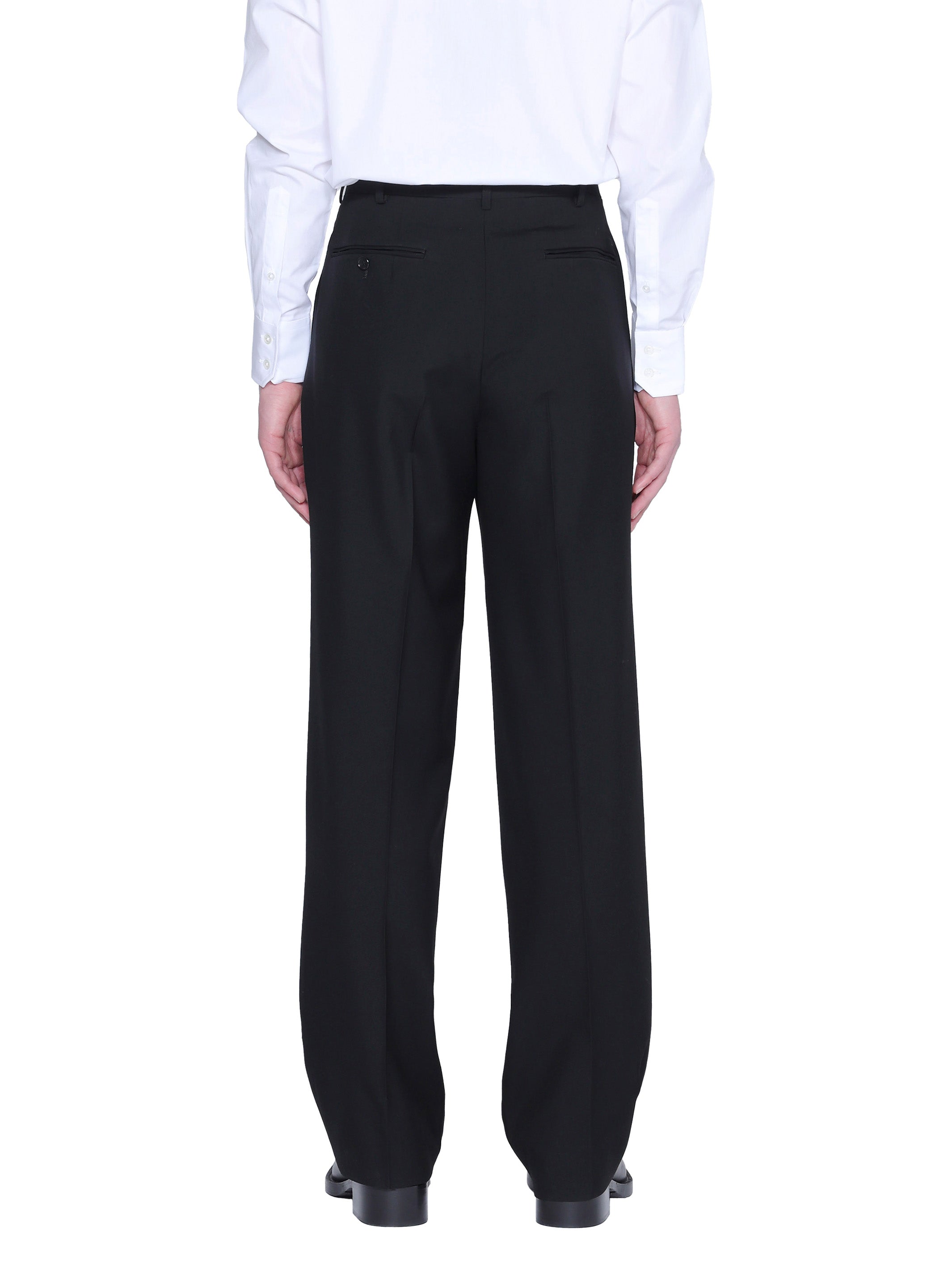 Wooly Pleats Bk/Wt-46 Pleated Top main image 1