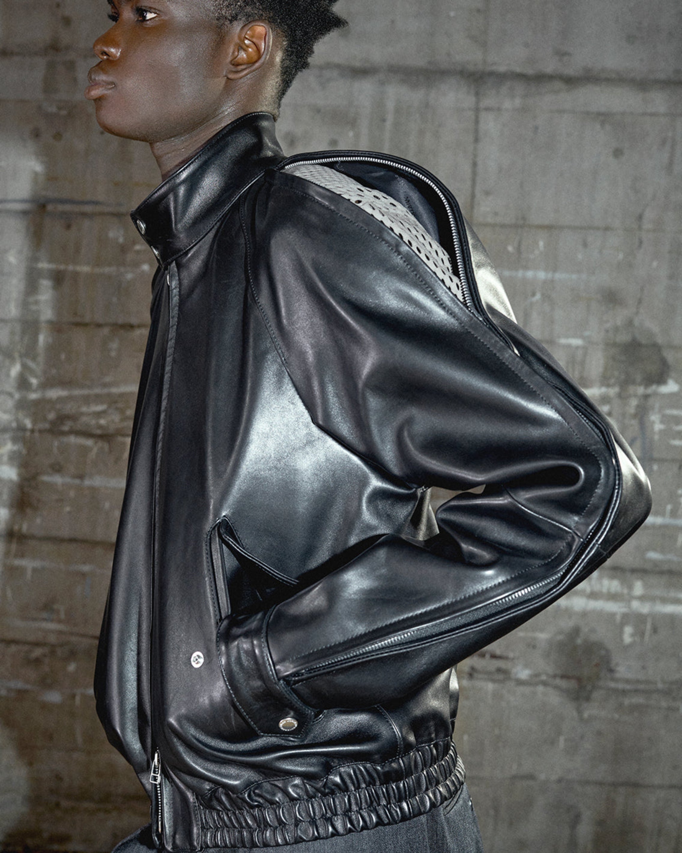 COTTON MESH PULLOVER