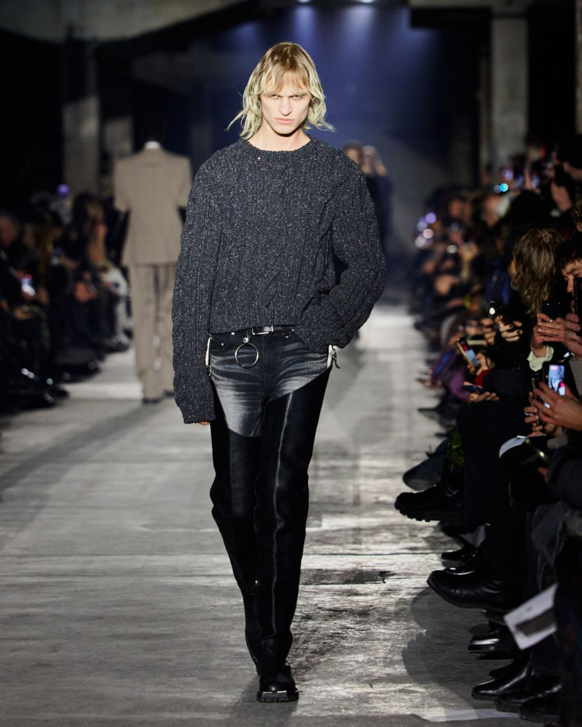 METAL TOE  KNEE HI BOOTS