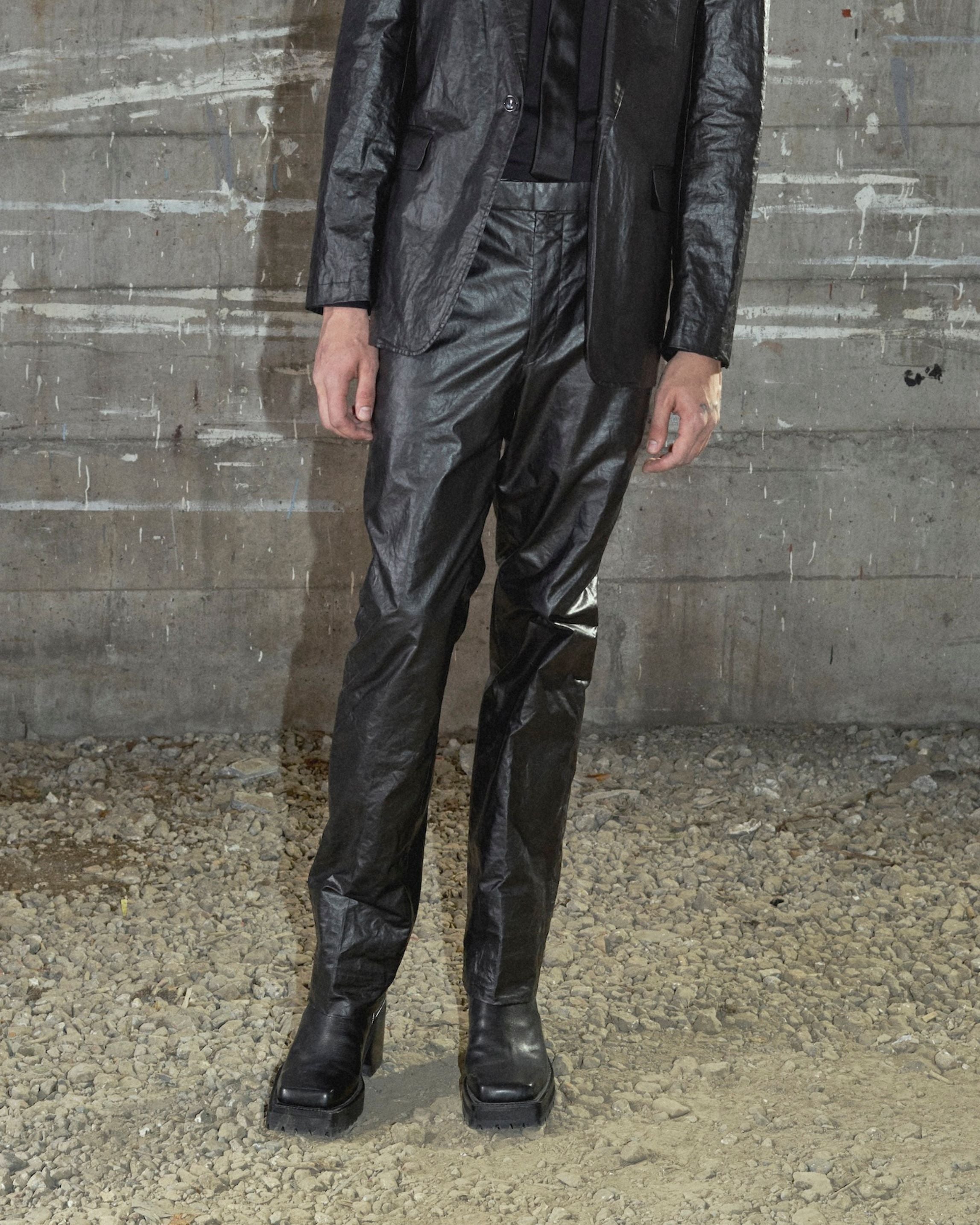 C/L COATING STRAIGHT TROUSERS