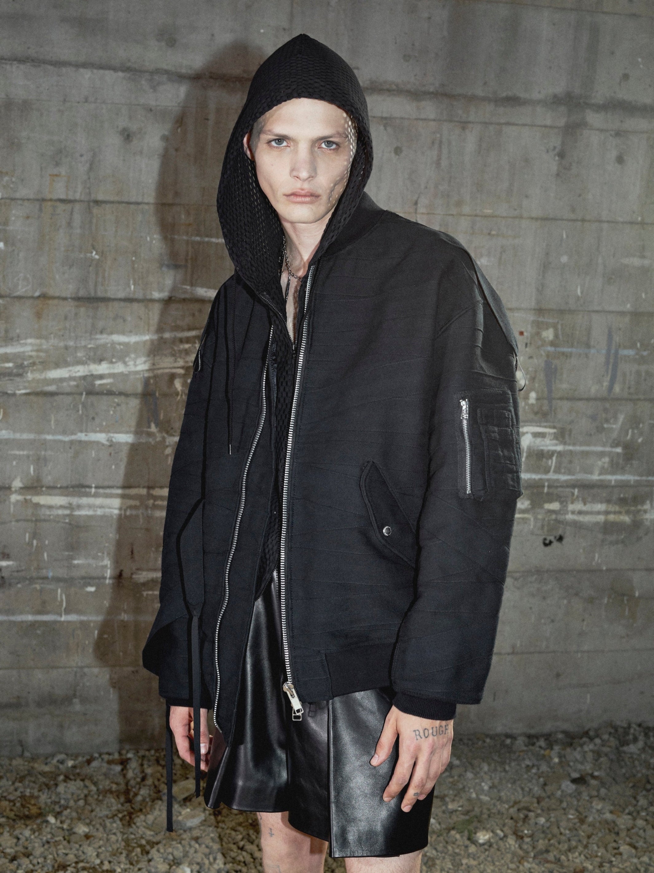 BANDAGED BOMBER JACKET