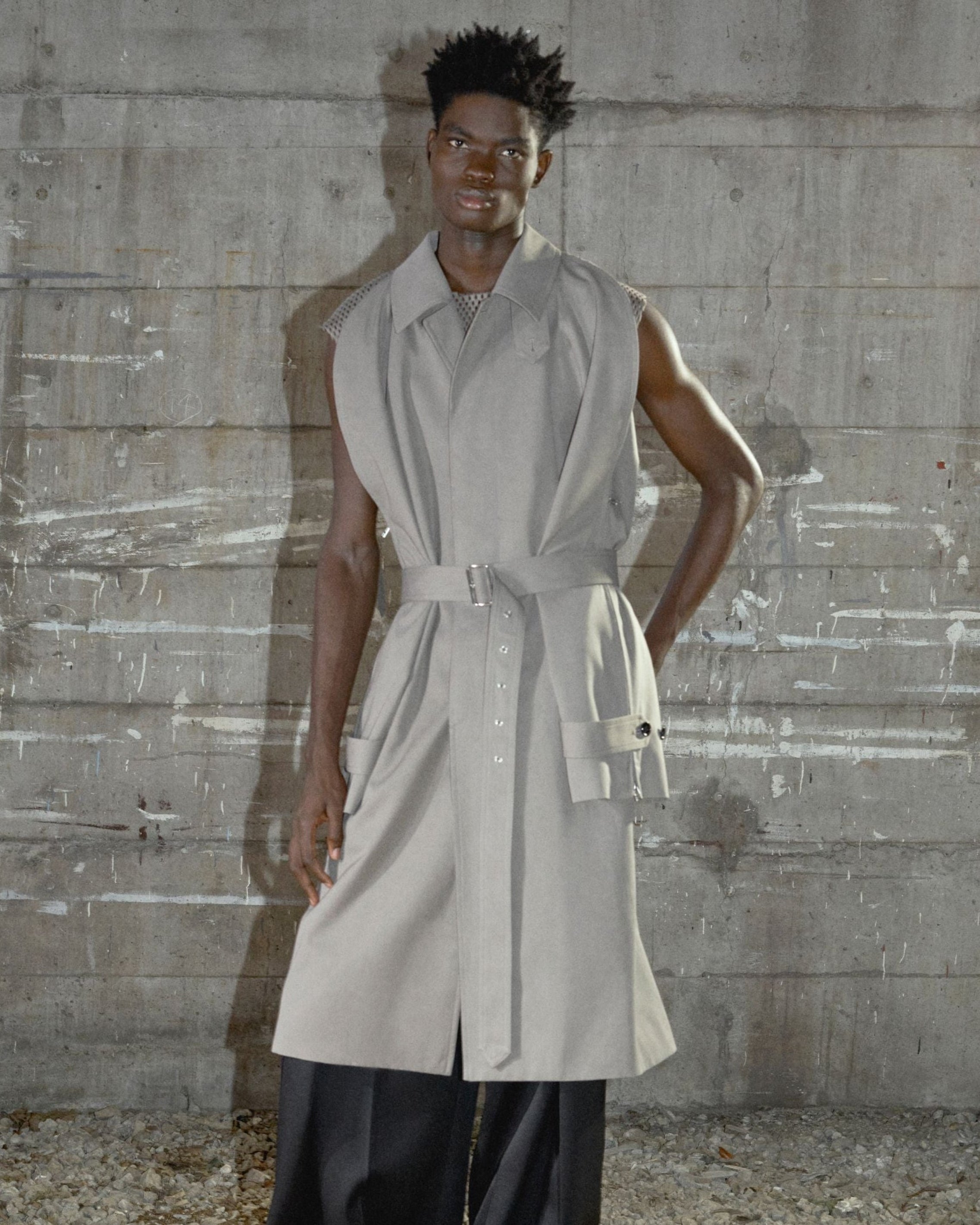 T/C TWILL ZIP SLEEVE BALMACAAN COAT