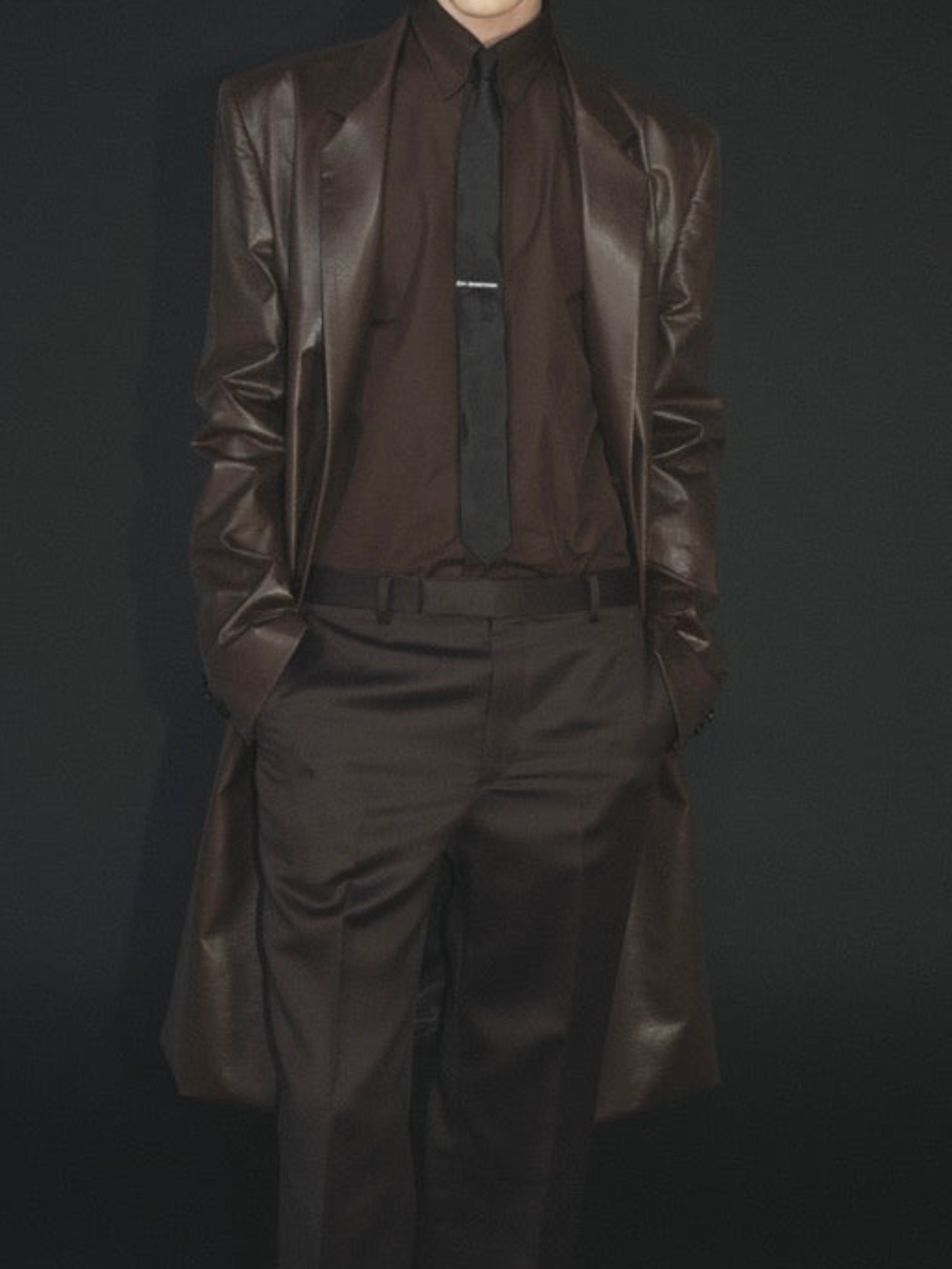 Vegan Leather Single Coat