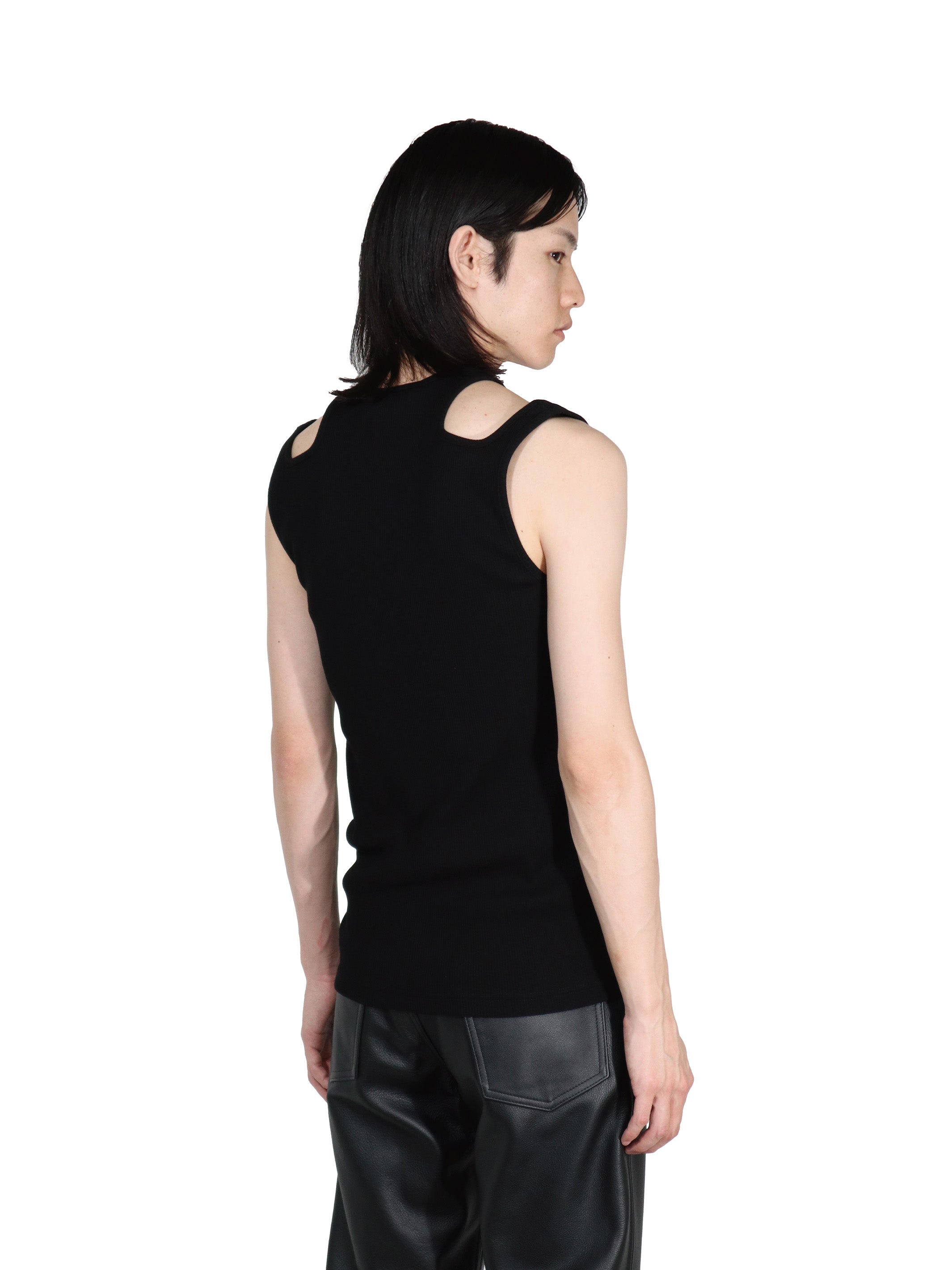 HOLLOWED OUT RIB TANK-TOP