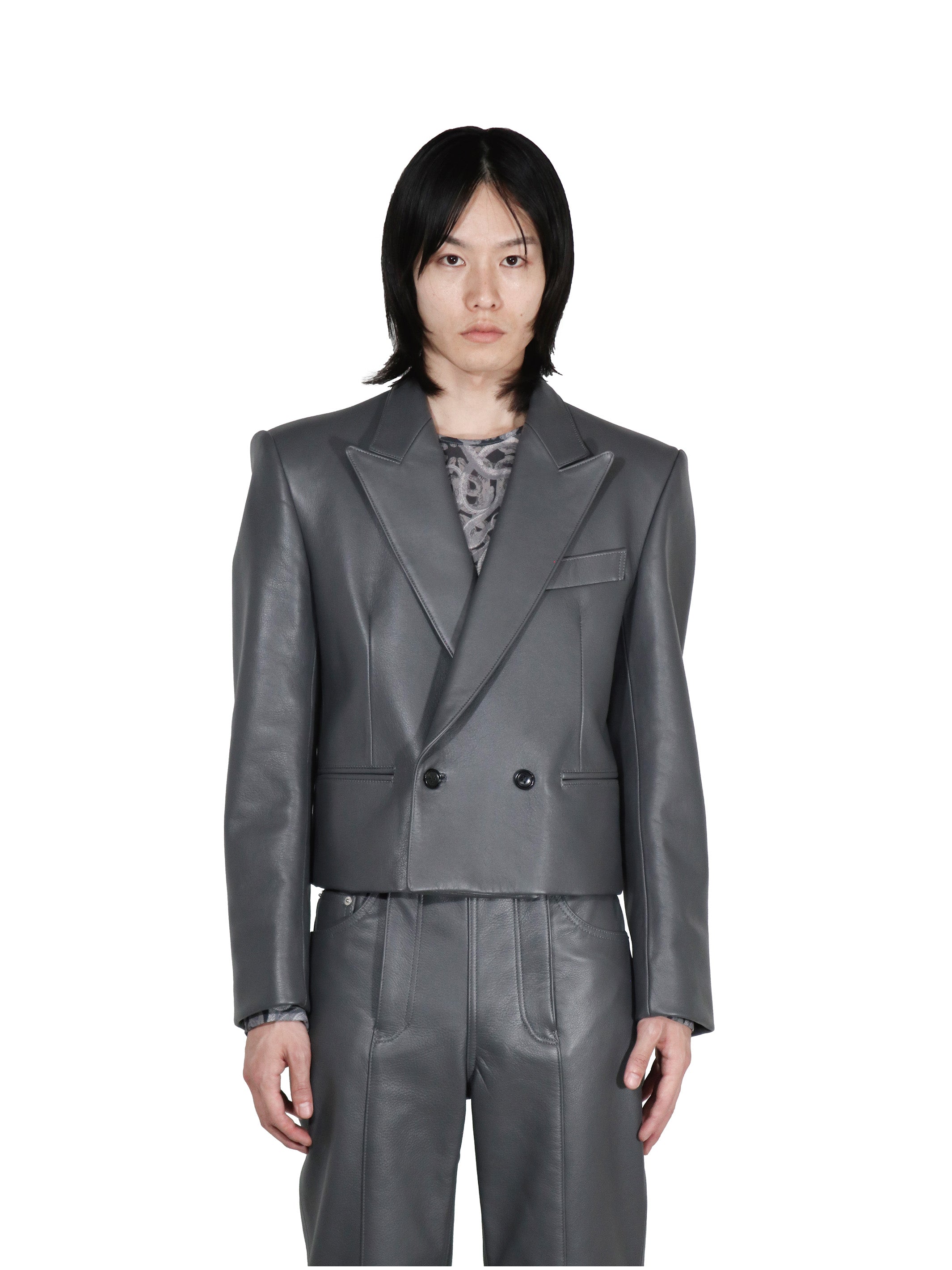 LEATHER SPENCER JACKET