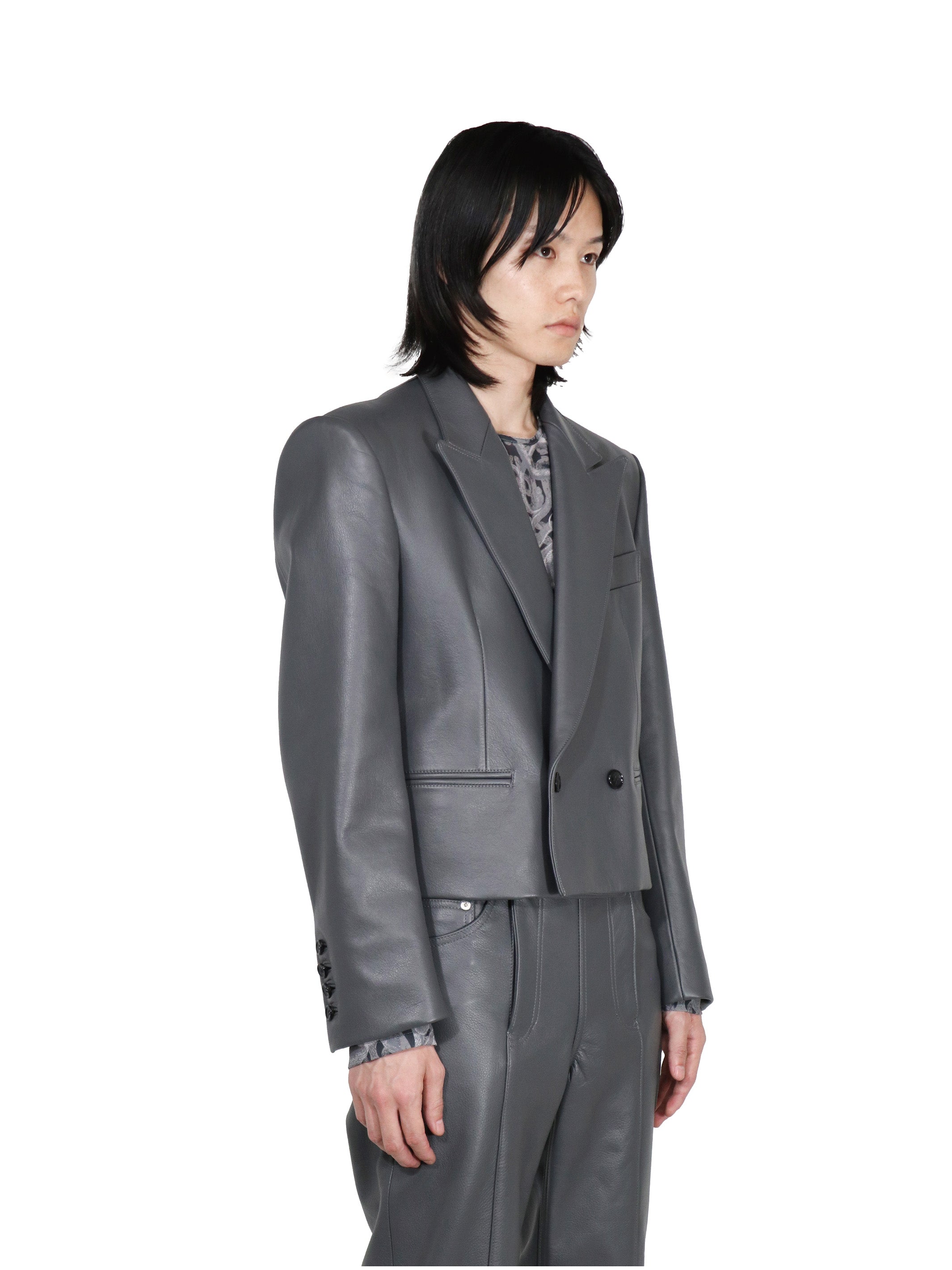 LEATHER SPENCER JACKET
