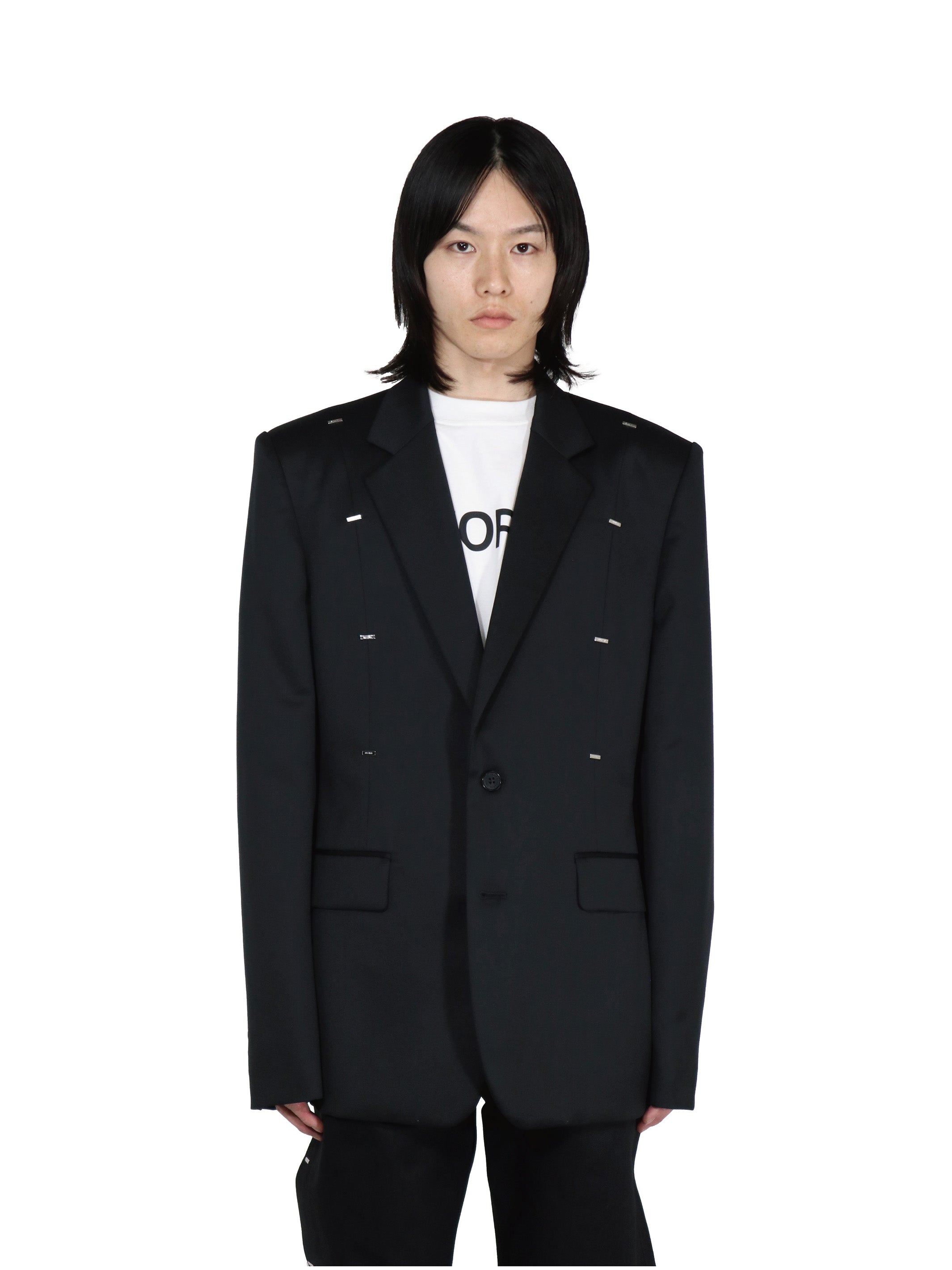 WOOL METAL LINE JACKET