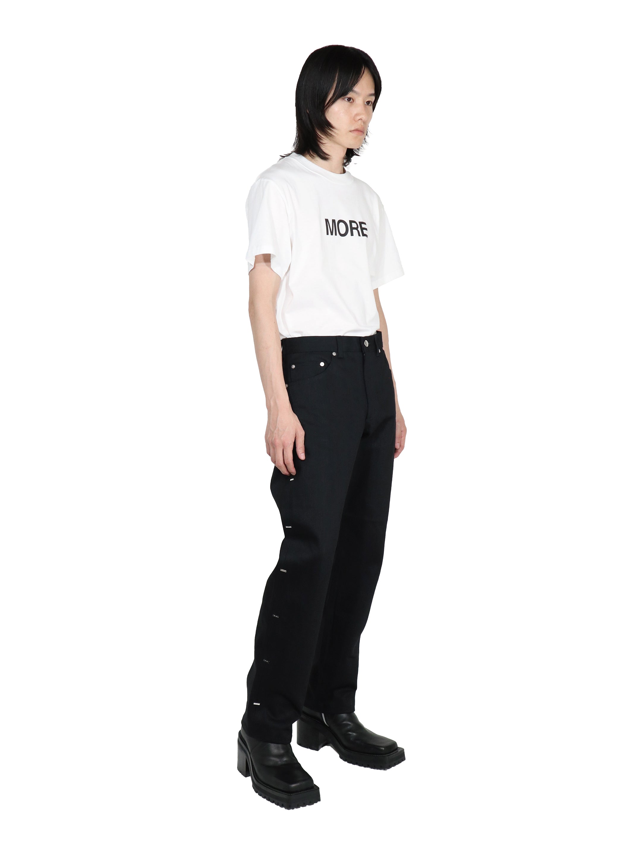 RIGID DENIM METAL LINE PANTS