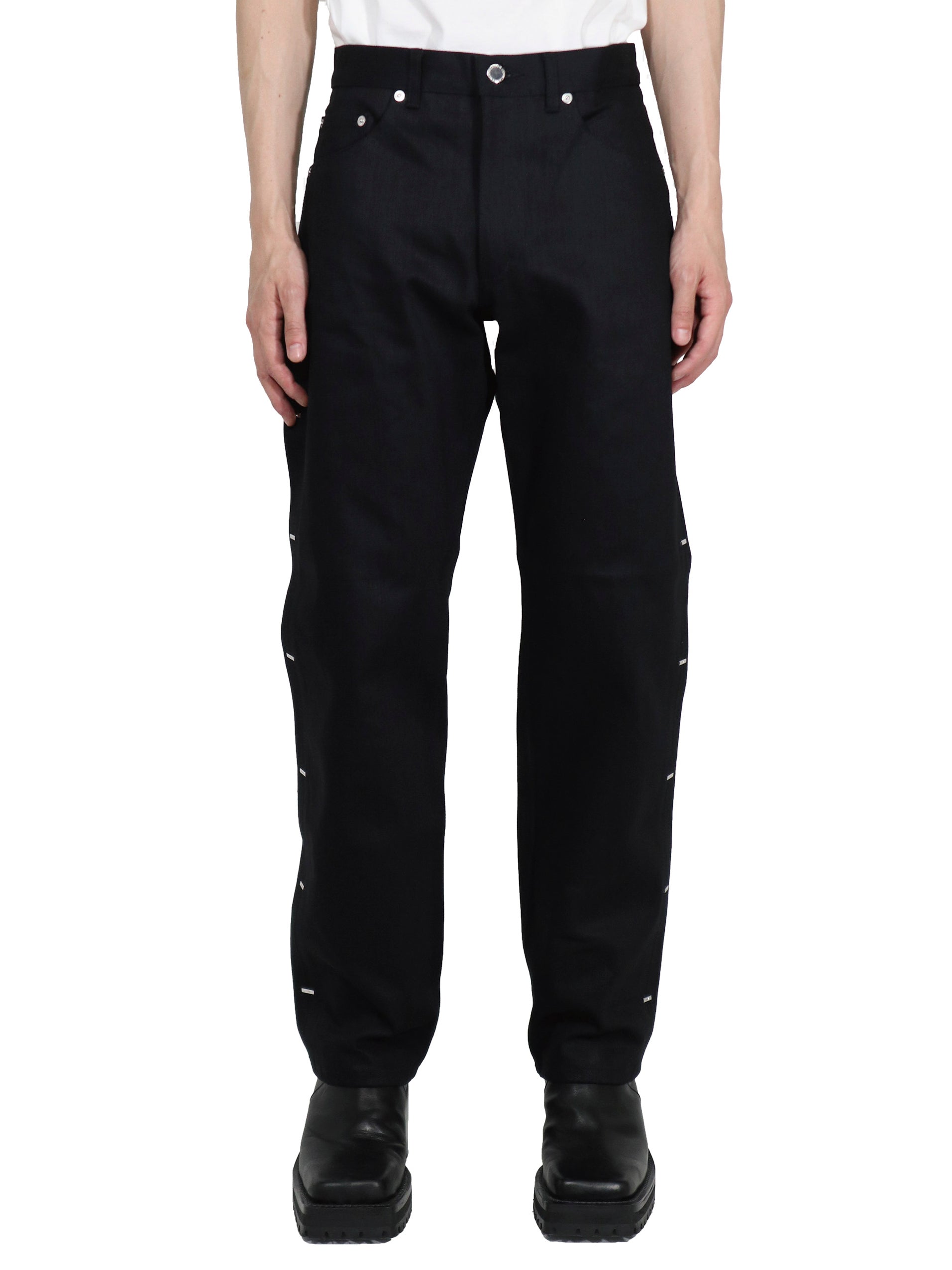 RIGID DENIM METAL LINE PANTS