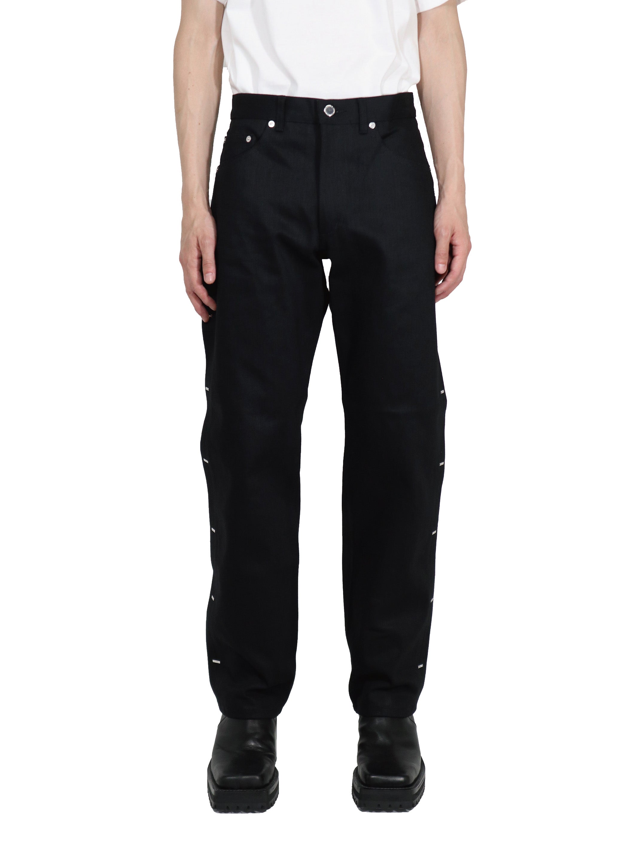 RIGID DENIM METAL LINE PANTS
