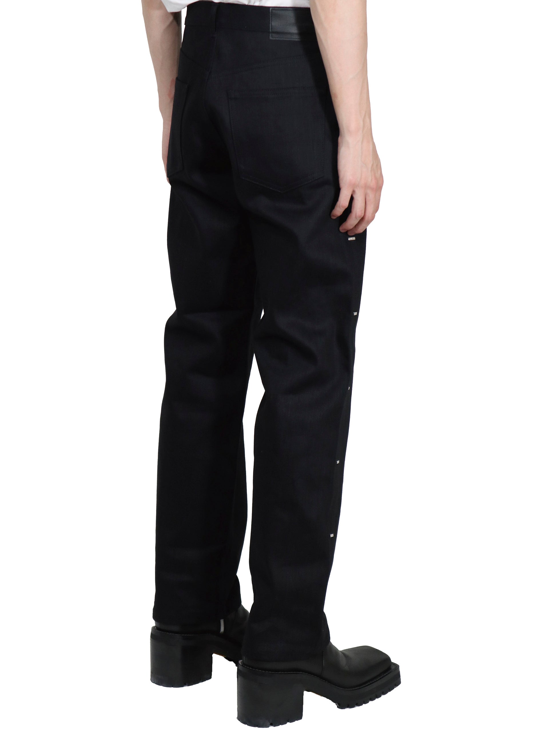 RIGID DENIM METAL LINE PANTS