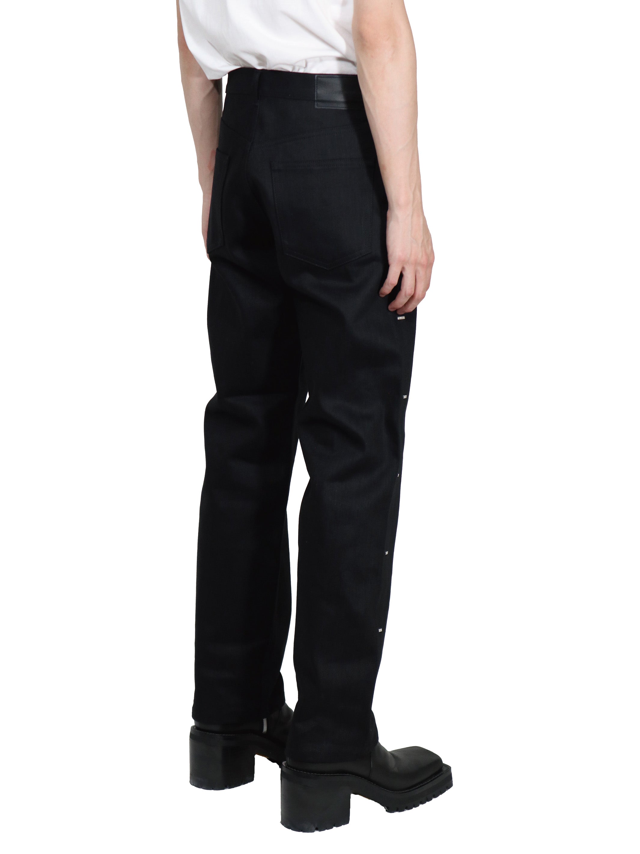 RIGID DENIM METAL LINE PANTS