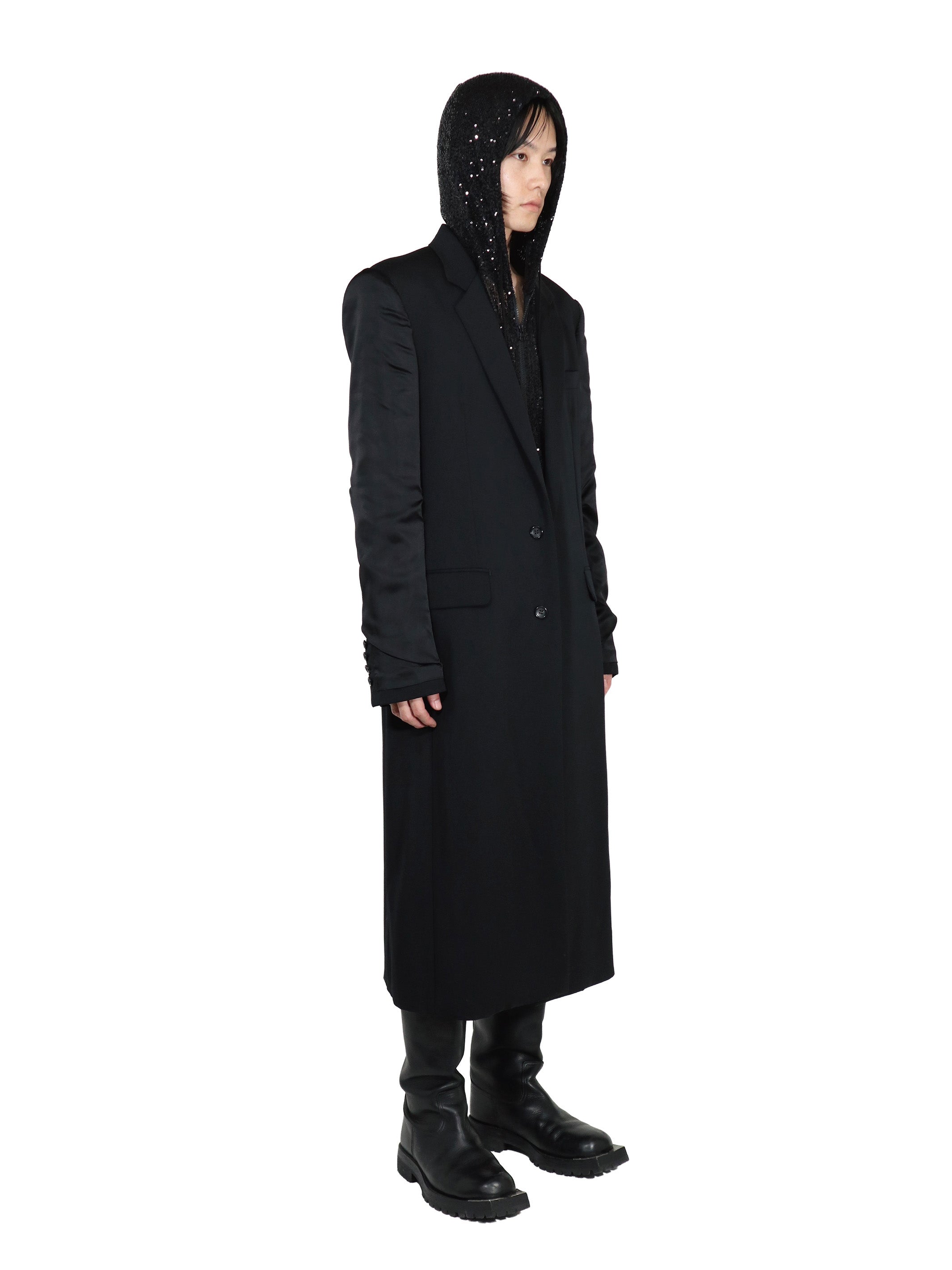 DOESKIN INSIDEOUT SLEEVE CHESTERFIELD COAT