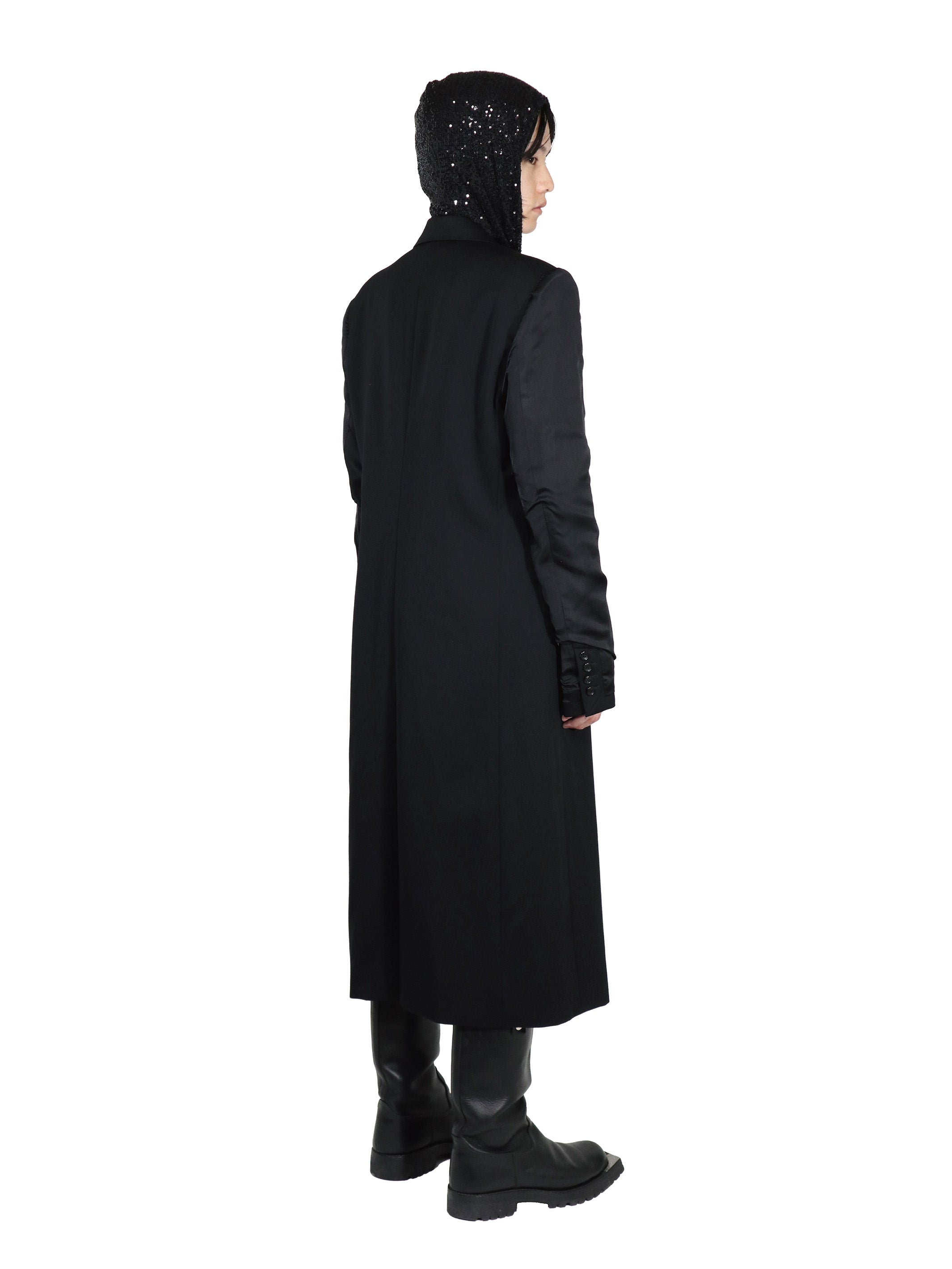 DOESKIN INSIDEOUT SLEEVE CHESTERFIELD COAT