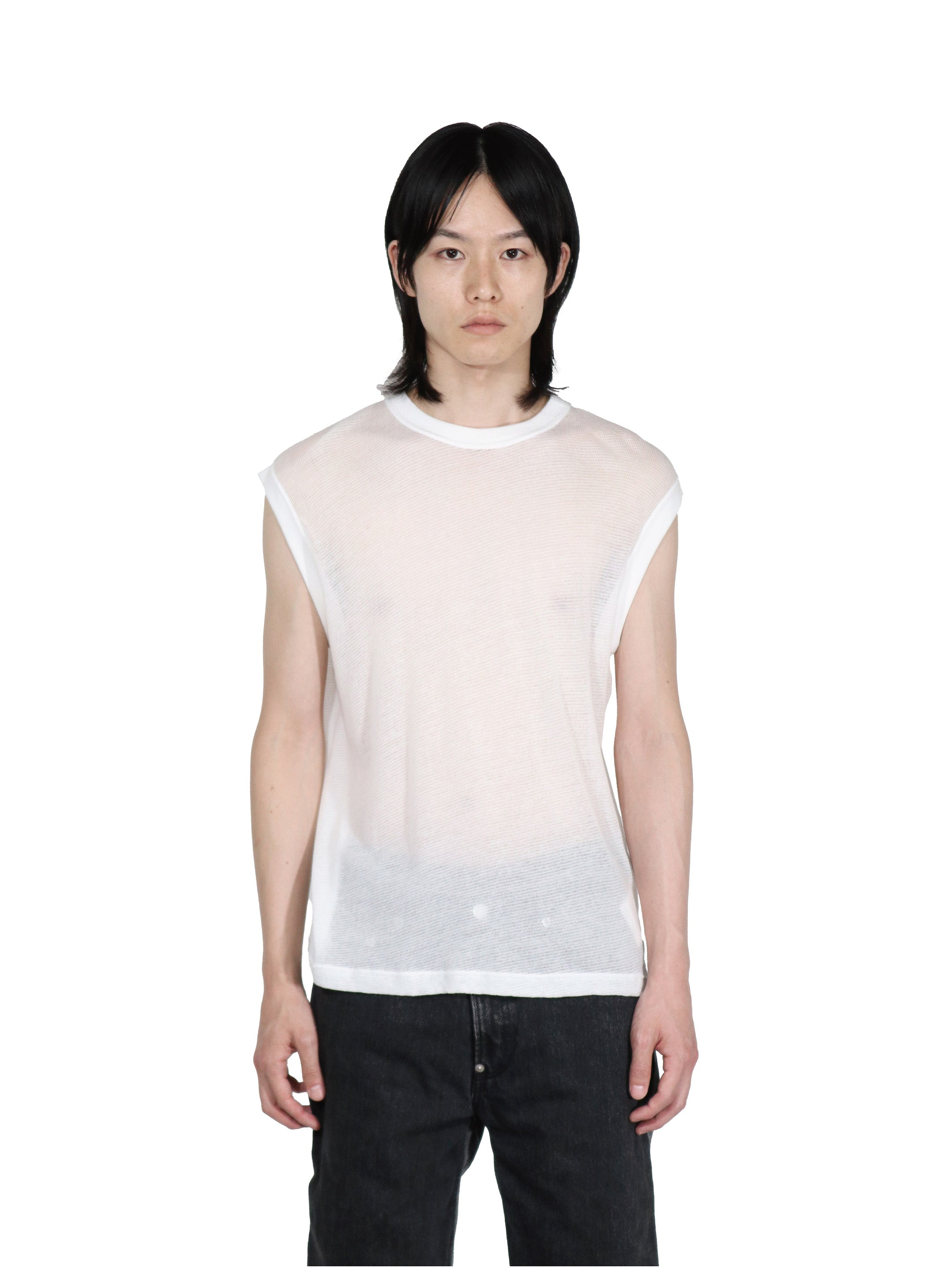 MESH SLEEVELESS TOP