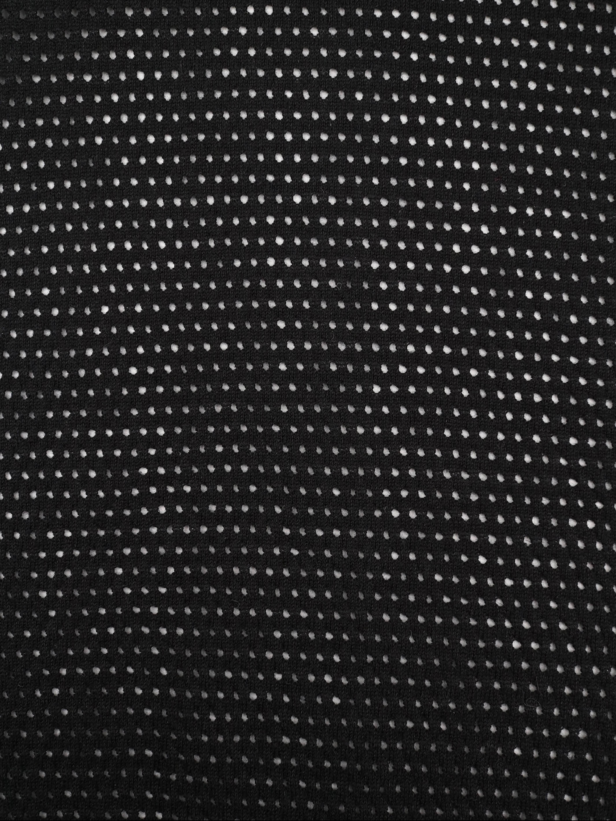 MESH KNIT CREW NECK PULLOVER