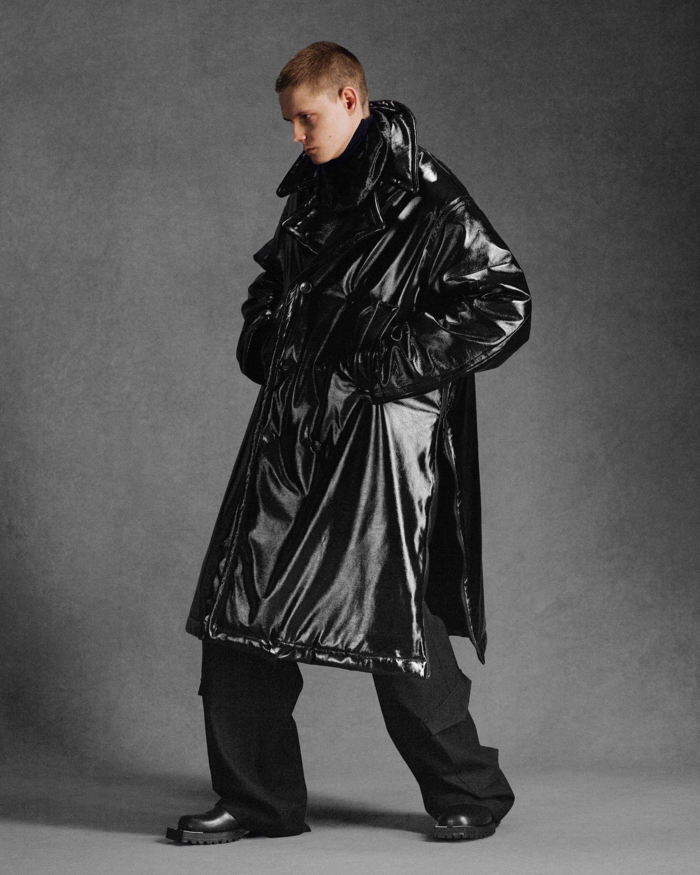 WOOL BARATHEA CARGO PANTS