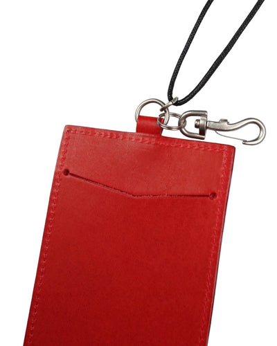 Leather square card case