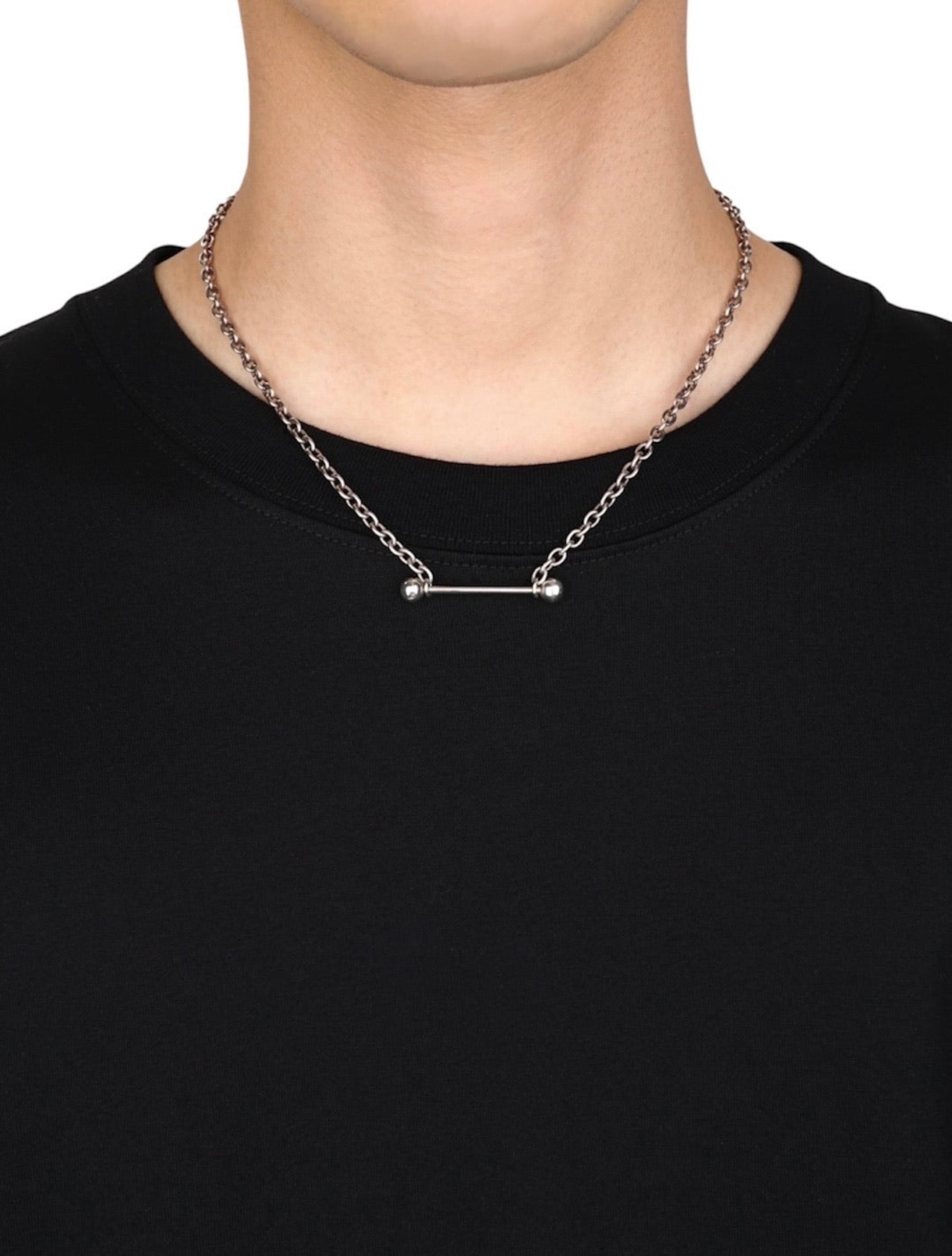 STRAIGHT BARBELL NECKLACE (LONG)