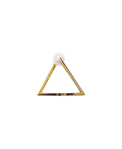 Triangle pearl ring