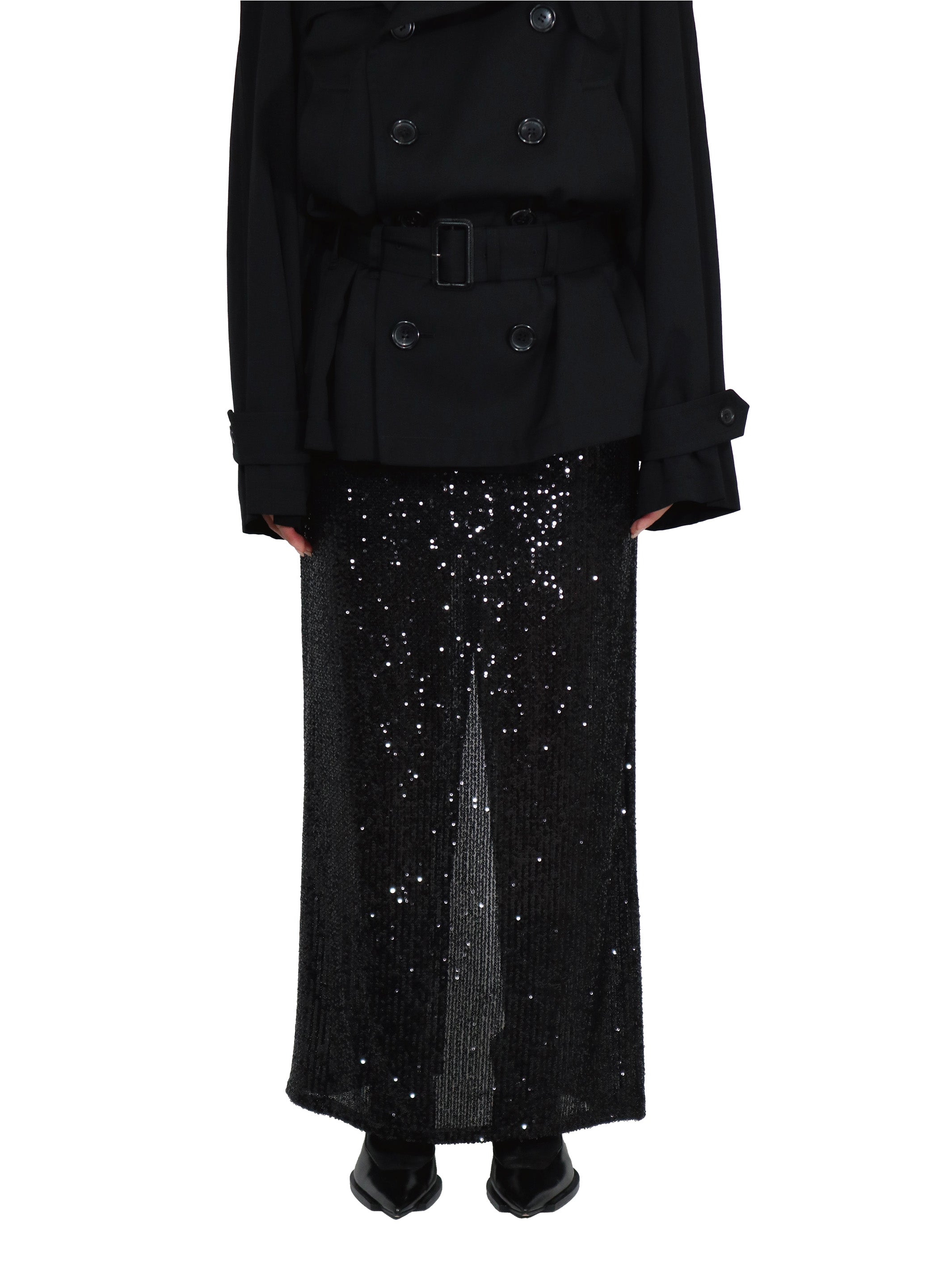 SPANGLE LONG SKIRT