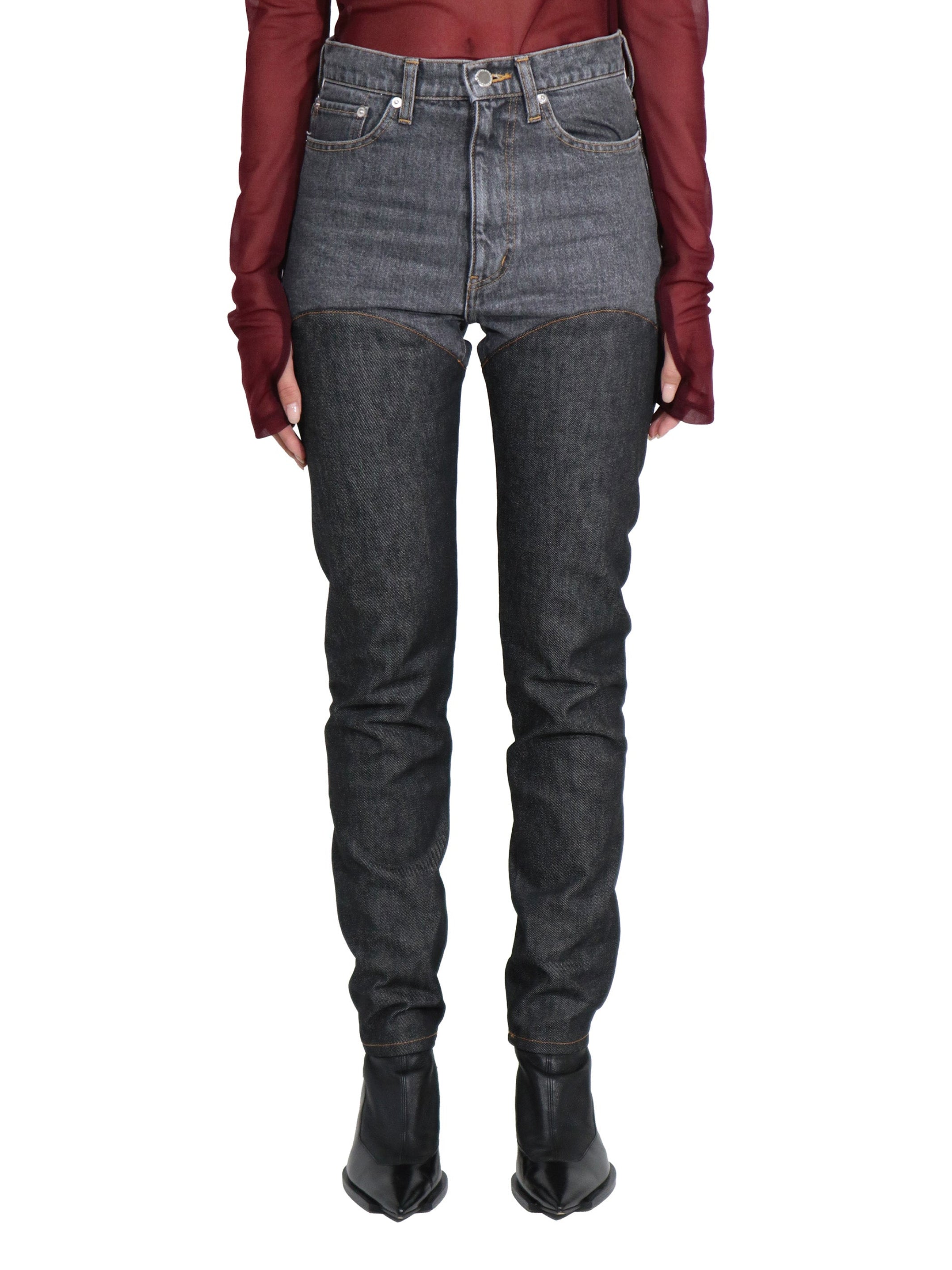 DENIM & DENIM BI-COLOR PANTS｜WOMENS